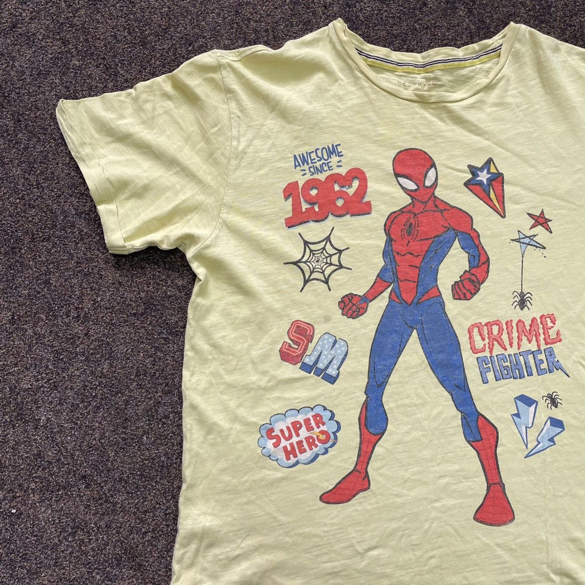 Vintage Vintage 90s Spider-Man Marvel Graphic Tee Sun Faded Punk S Size US S / EU 44-46 / 1 - 3 Thumbnail
