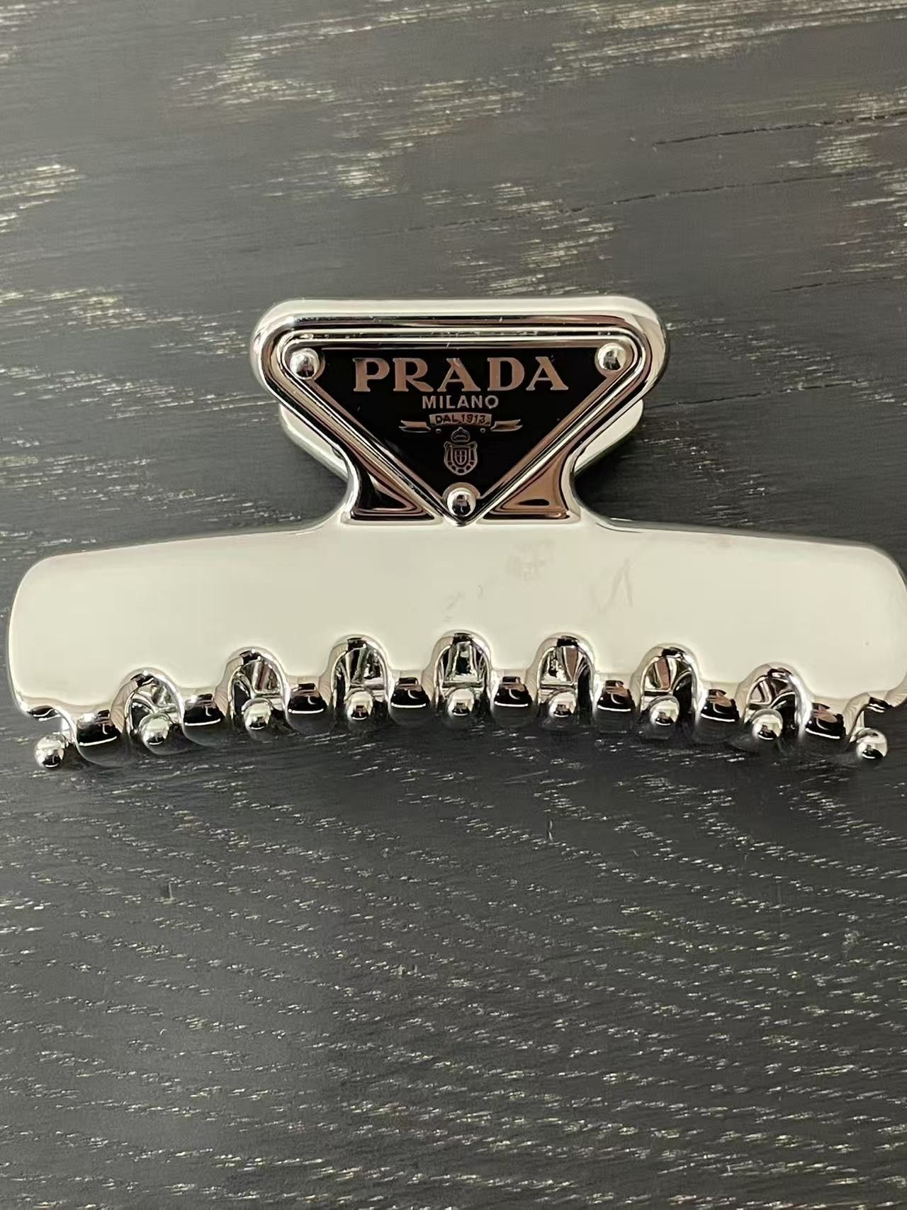 Prada Prada Metal Hair Clip Size ONE SIZE - 5 Thumbnail