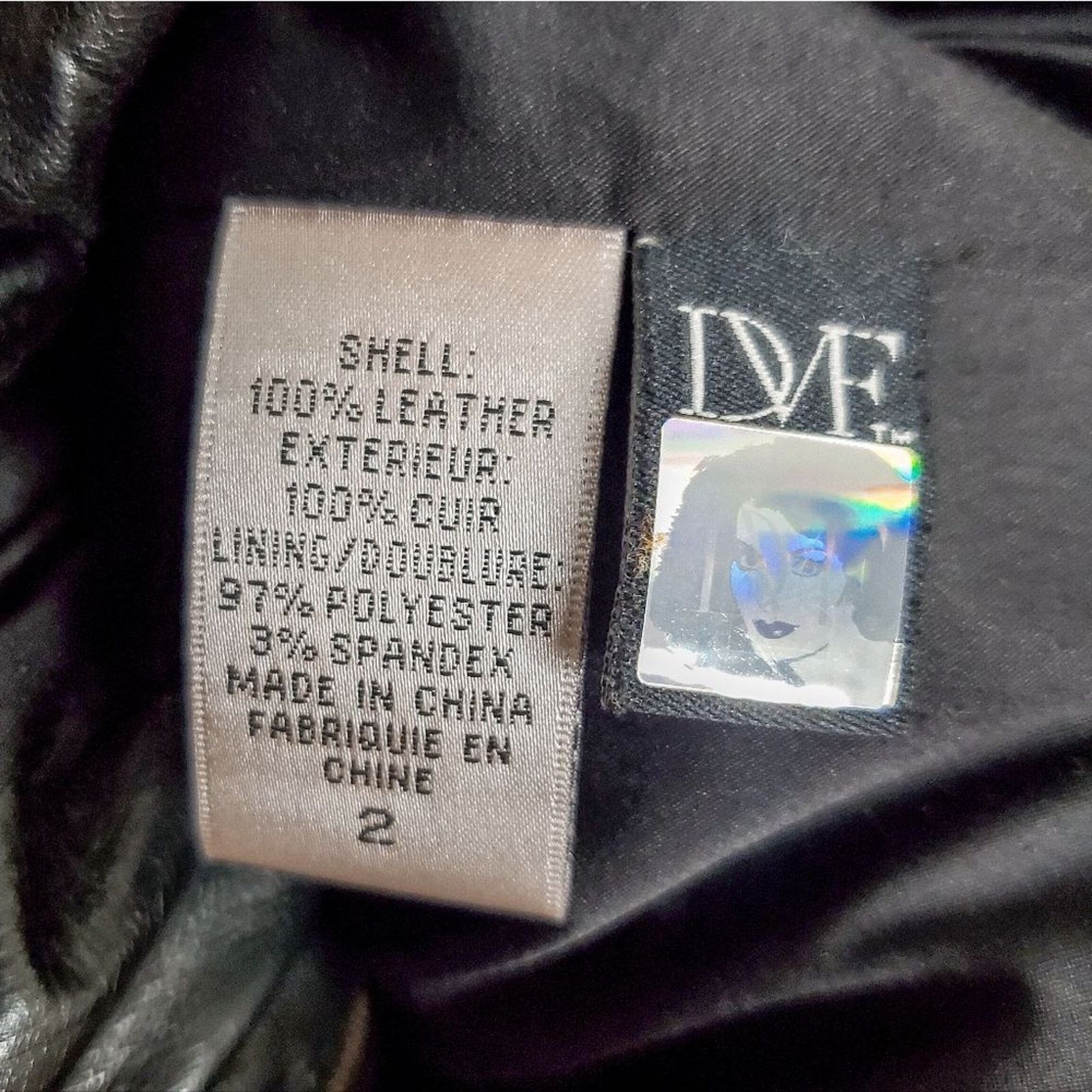 Diane von Furstenberg DVF Black Soft Leather Meringue Draped Moto Jacket Size 2 Size XS / US 0-2 / IT 36-38 - 8 Thumbnail