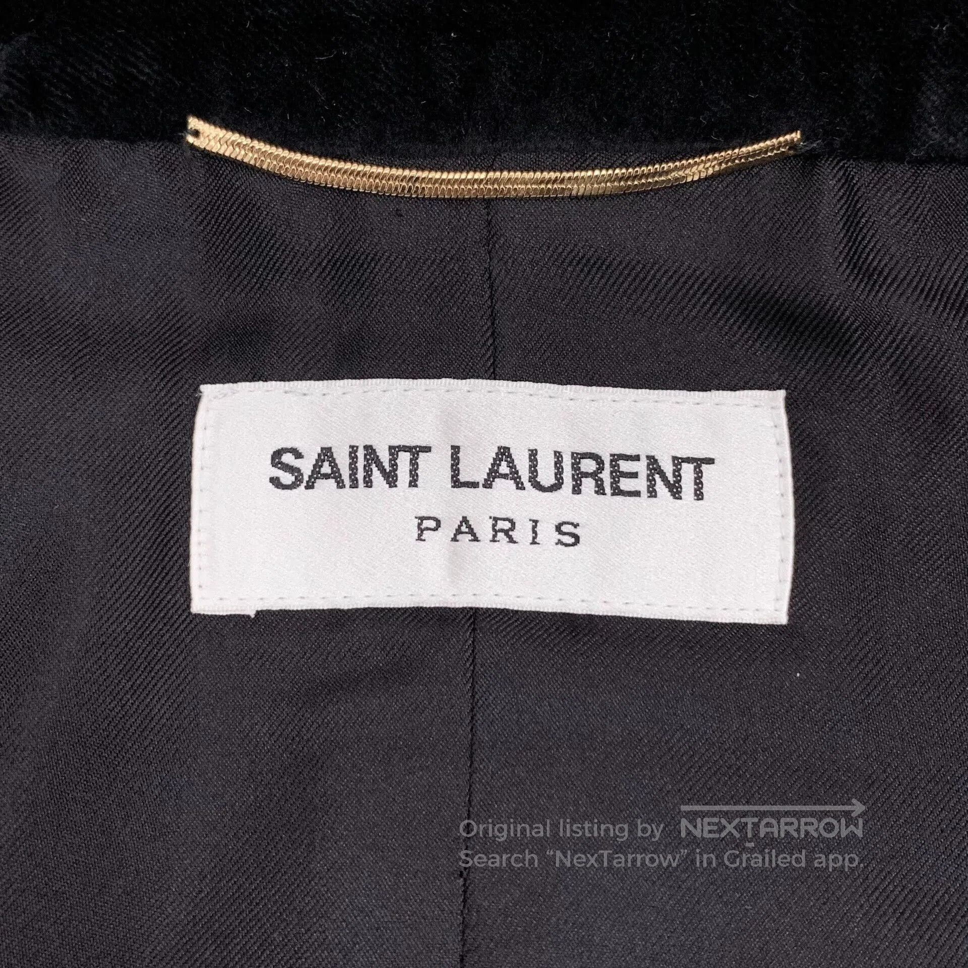 Saint Laurent Paris Saint Laurent Black Wool Blazer. Size S / US 4 / IT 40 - 5 Thumbnail