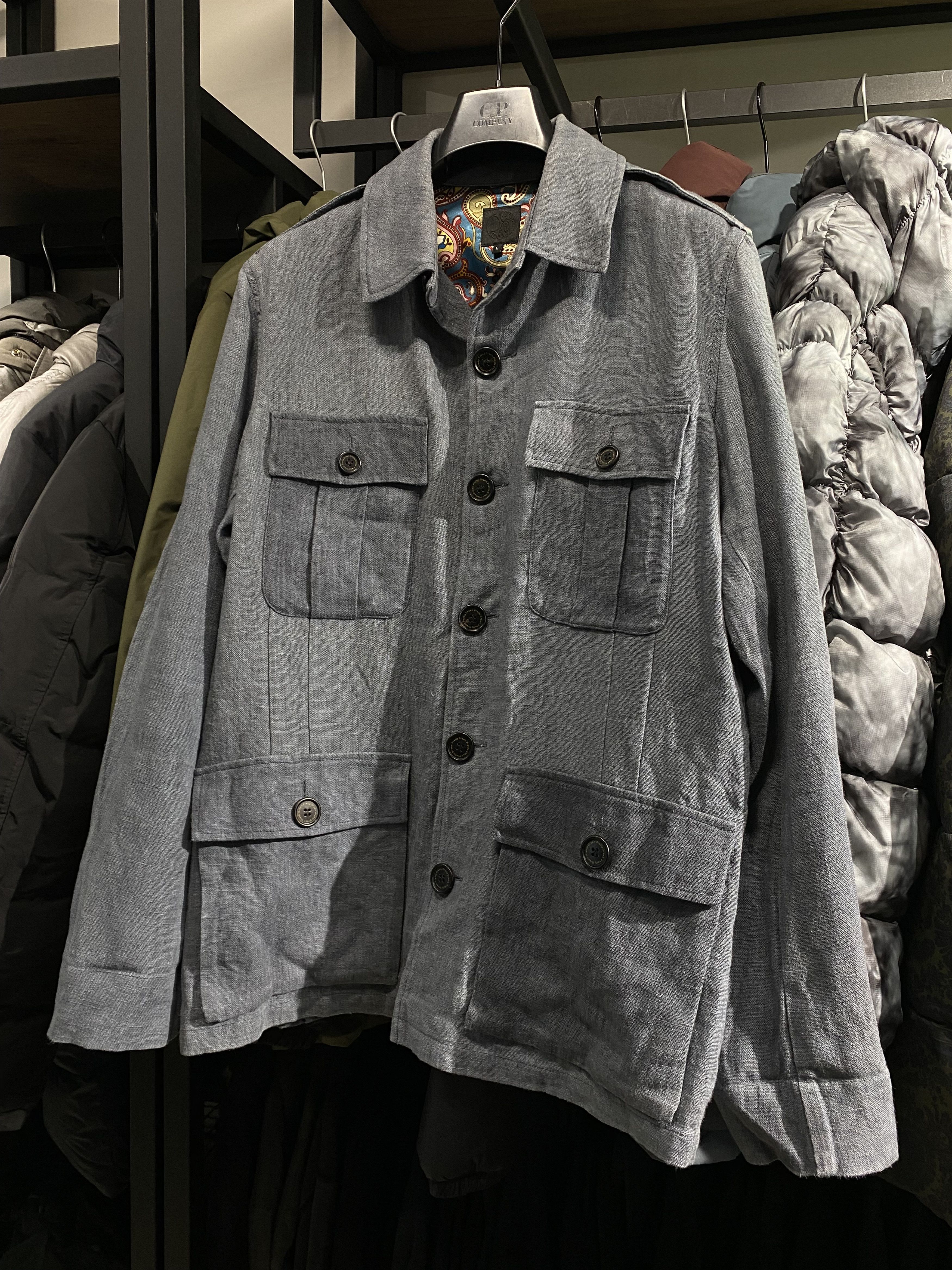 Pretty Green Pretty Green linen Safari Garment dye overshirt Jacket Size US L / EU 52-54 / 3 - 2 Thumbnail