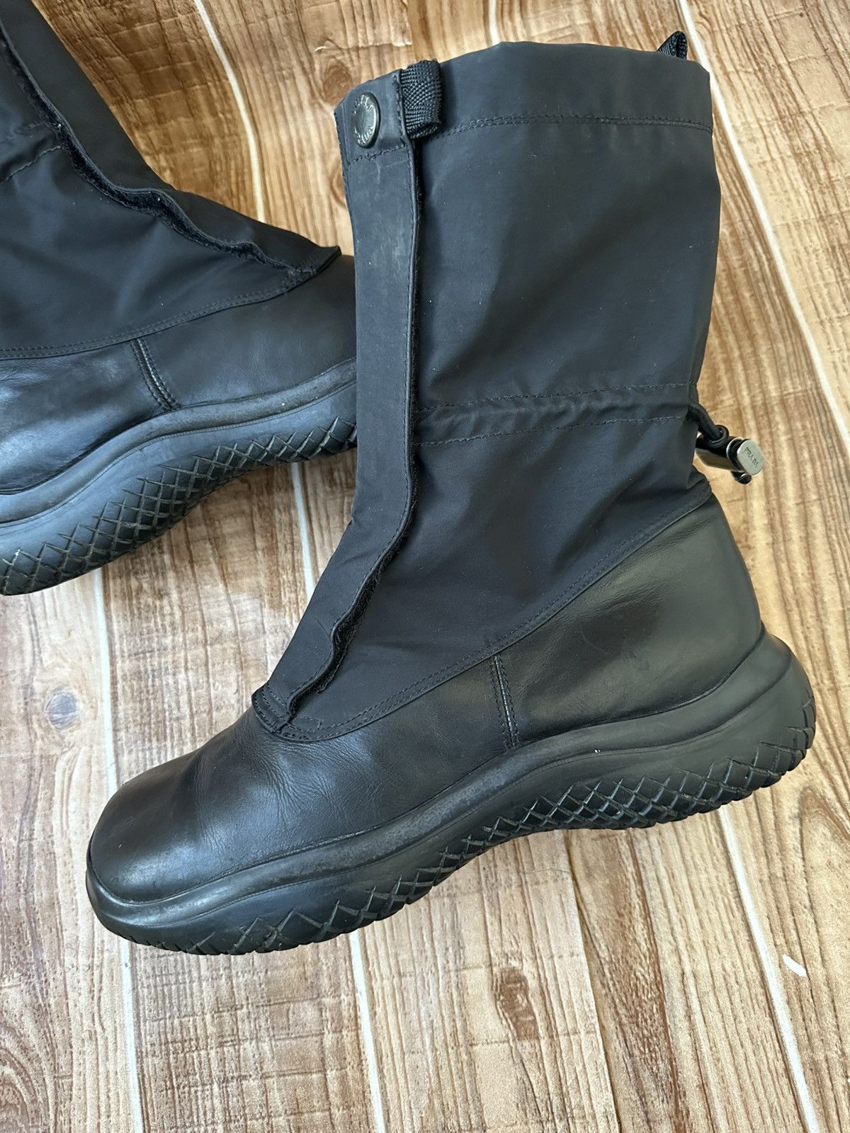 Prada Prada FW 1999 Boots - Black leather Boots Size US 7 / EU 40 - 9 Thumbnail
