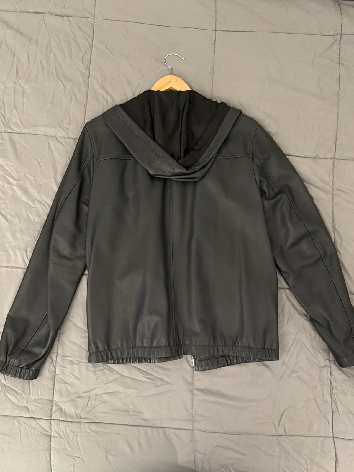 Theory Theory hooded leather jacket Size US M / EU 48-50 / 2 - 3 Thumbnail