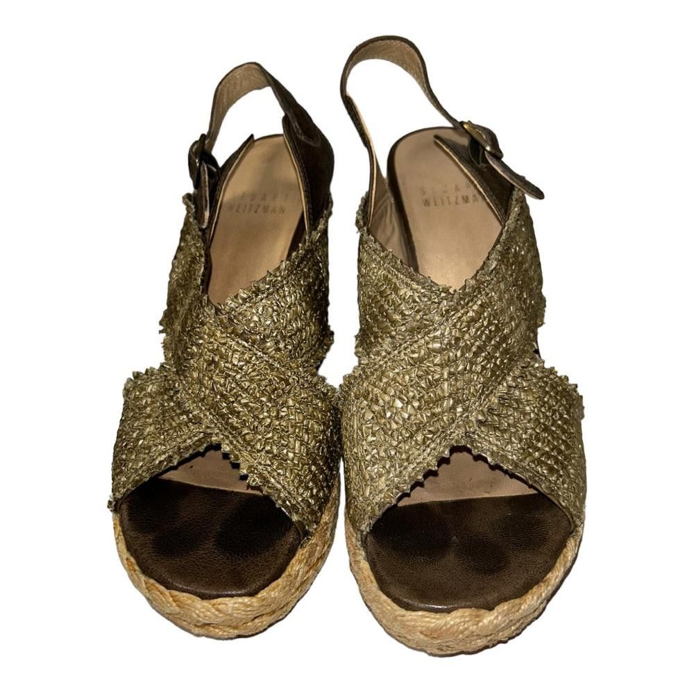 Stuart Weitzman Stuart Weitzman l Straw Espadrille Wedges Size 5.5 Size US 5.5 / IT 35.5 - 4 Thumbnail
