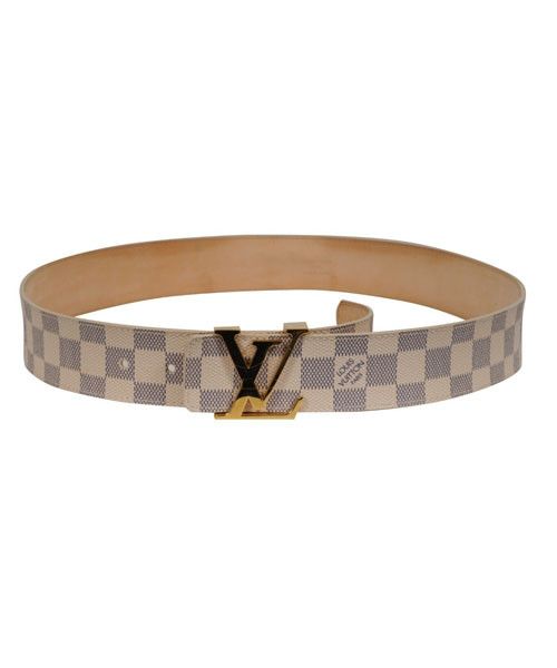 Louis Vuitton Damier Azur Initials Belt 40MM 90 36 Cream Size 36 - 1 Thumbnail