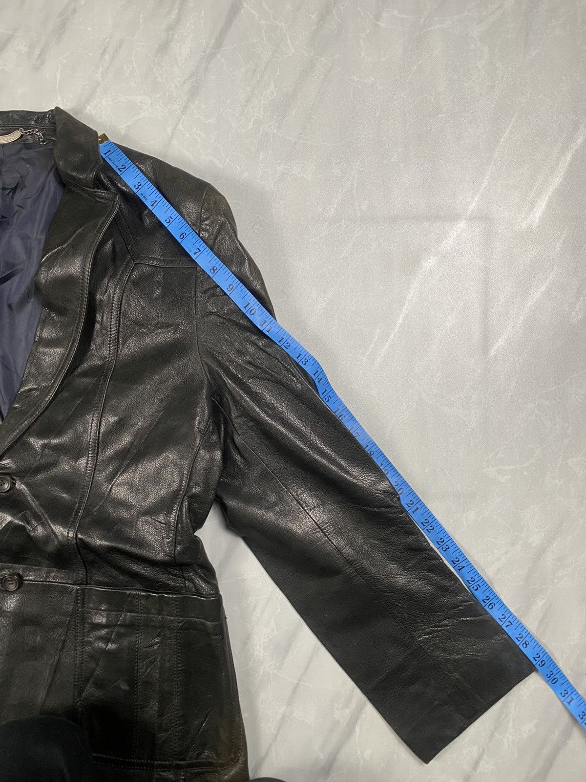 Japanese Brand Vintage Japanese Carte Blanche Punk Leather Blazer Jacket Size US M / EU 48-50 / 2 - 11 Thumbnail