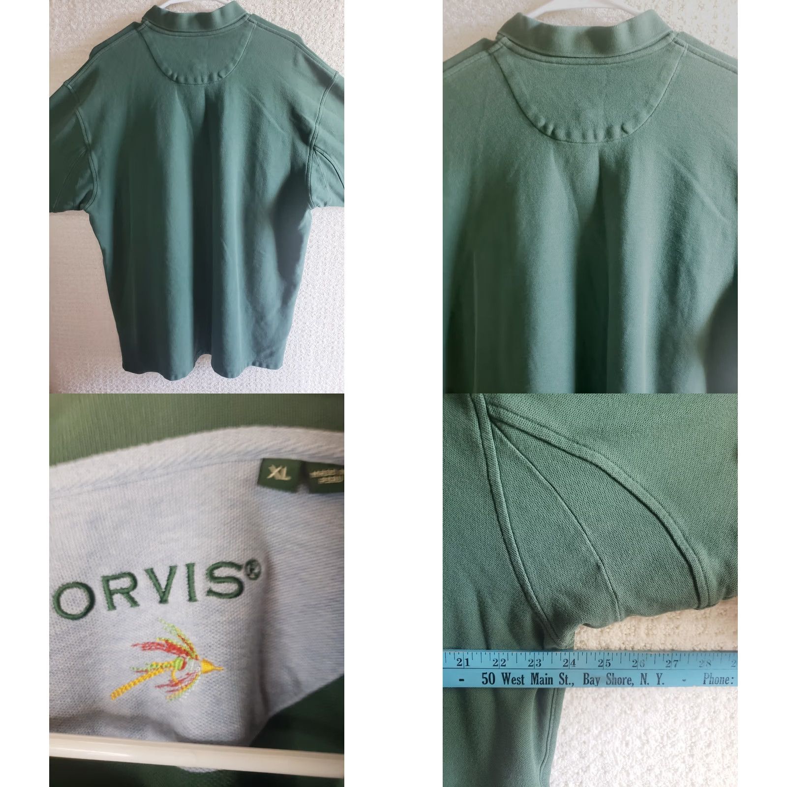 Orvis Orvis Polo Shirt Mens XL Short Sleeve Green Cotton Chest Logo Slit Size US XL / EU 56 / 4 - 8 Thumbnail