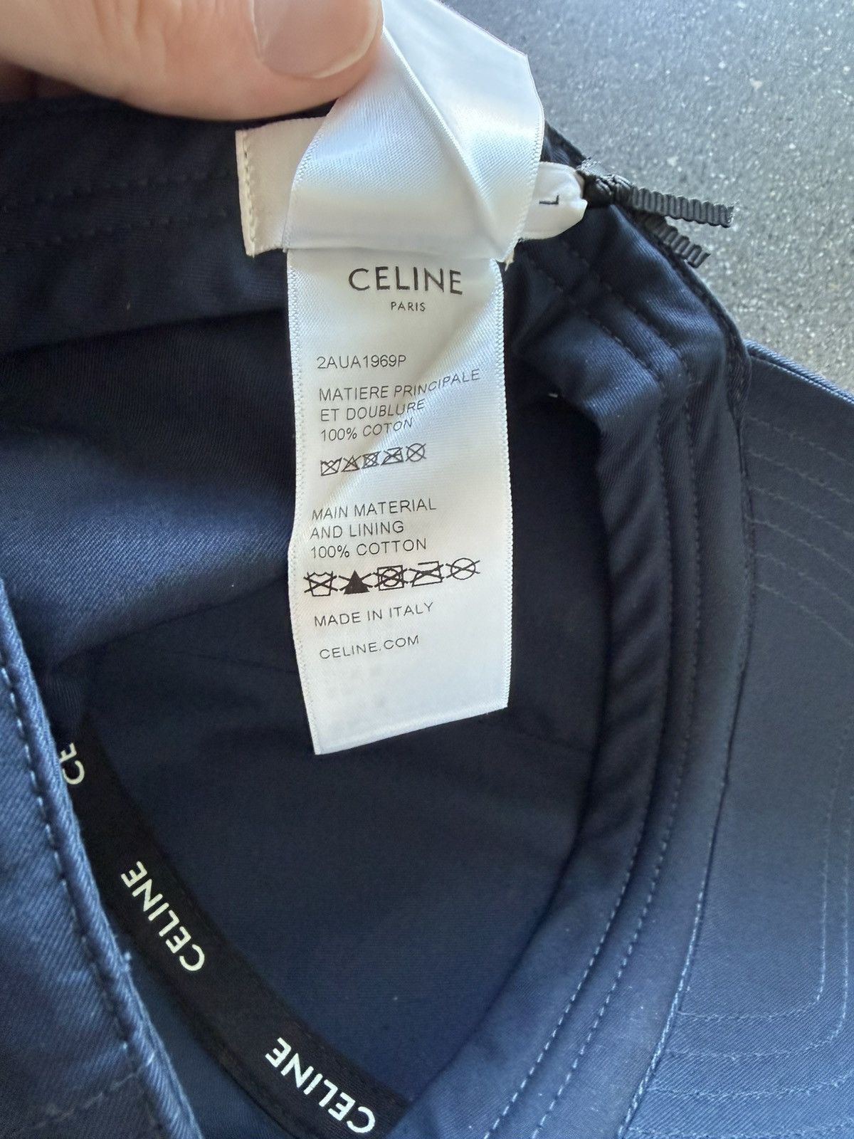 Celine CELINE LOGO NAVY CAP Size ONE SIZE - 4 Thumbnail