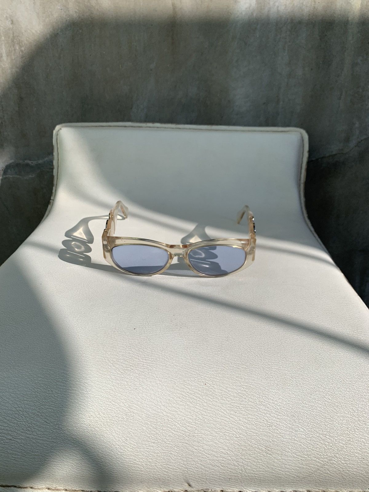 Versace Vintage Medusa Transparent Sunglasses Size ONE SIZE - 2 Thumbnail