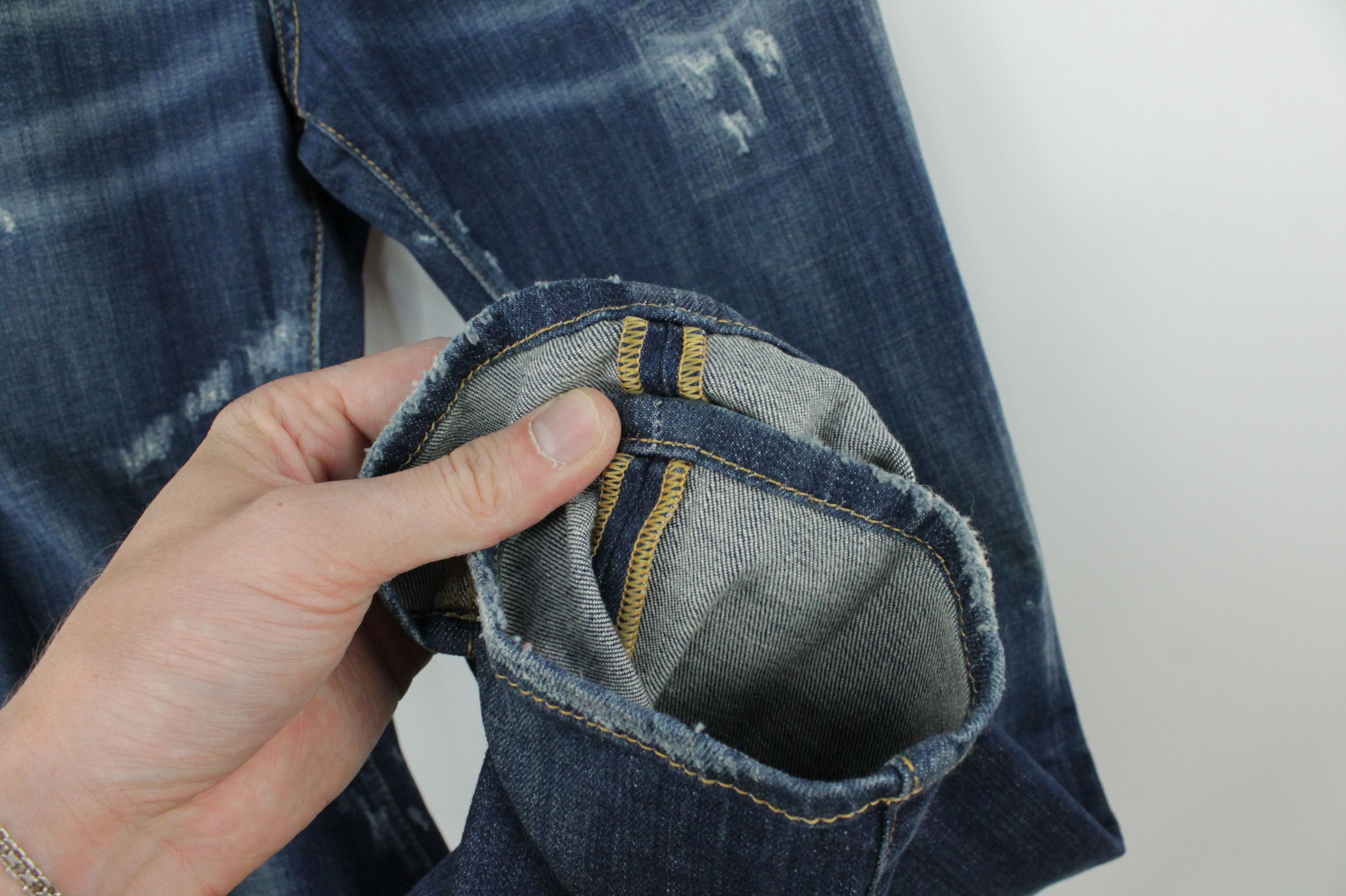 Dsquared2 Dsquared2 Slim Jean Cowboy Distressed Blue Denim Jeans Size US 28 / EU 44 - 5 Thumbnail