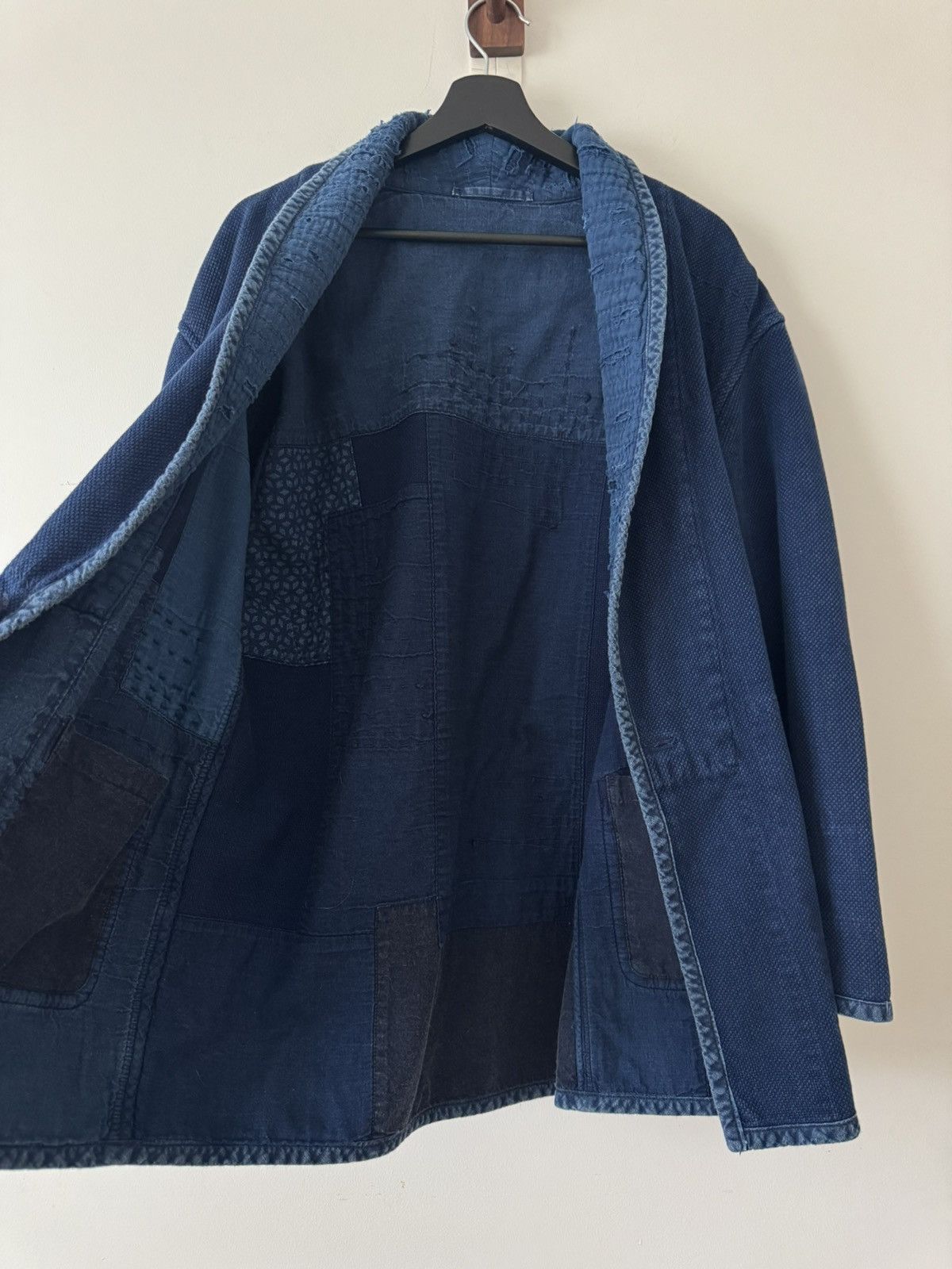 Blue Blue Japan Honai Sashiko Nenrin Reversible Jacket Size US L / EU 52-54 / 3 - 15 Thumbnail