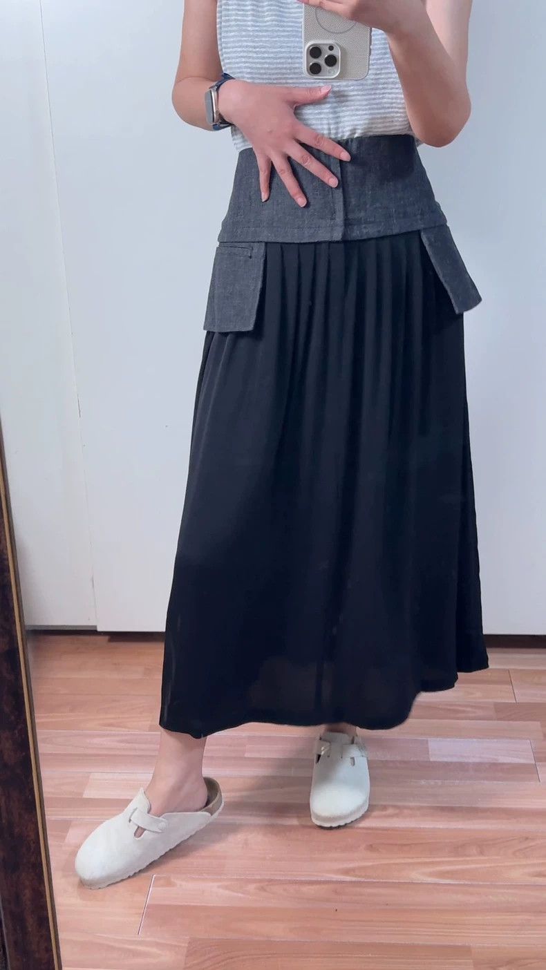 Yohji Yamamoto Yohji Yamamoto size 3 Silk Maxi Dress Size 25" / US 0 / IT 36 - 2 Thumbnail