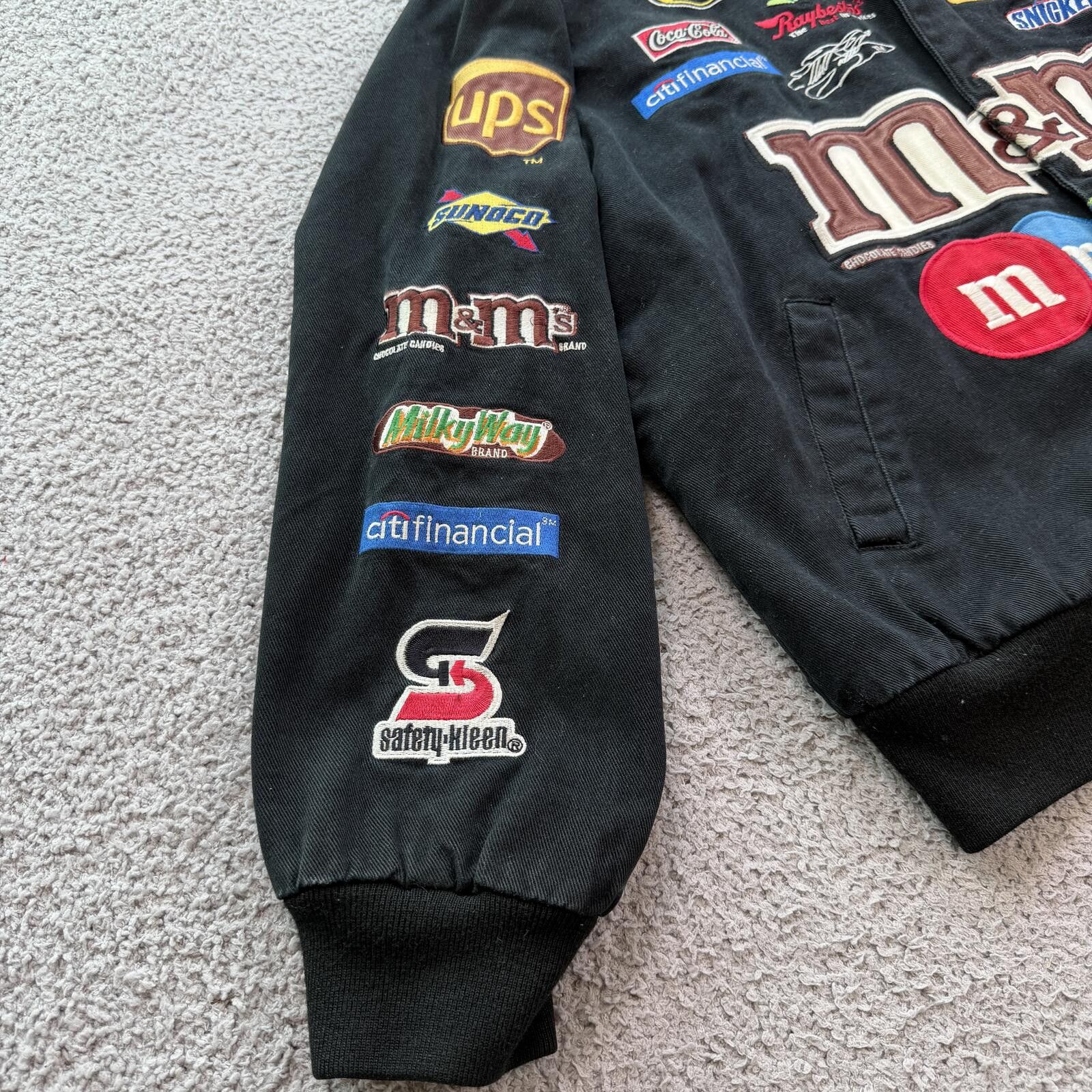 JH Design Vintage Y2K Elliott Sadler #38 M&M’s NASCAR Jacket Black L Size US L / EU 52-54 / 3 - 11 Thumbnail