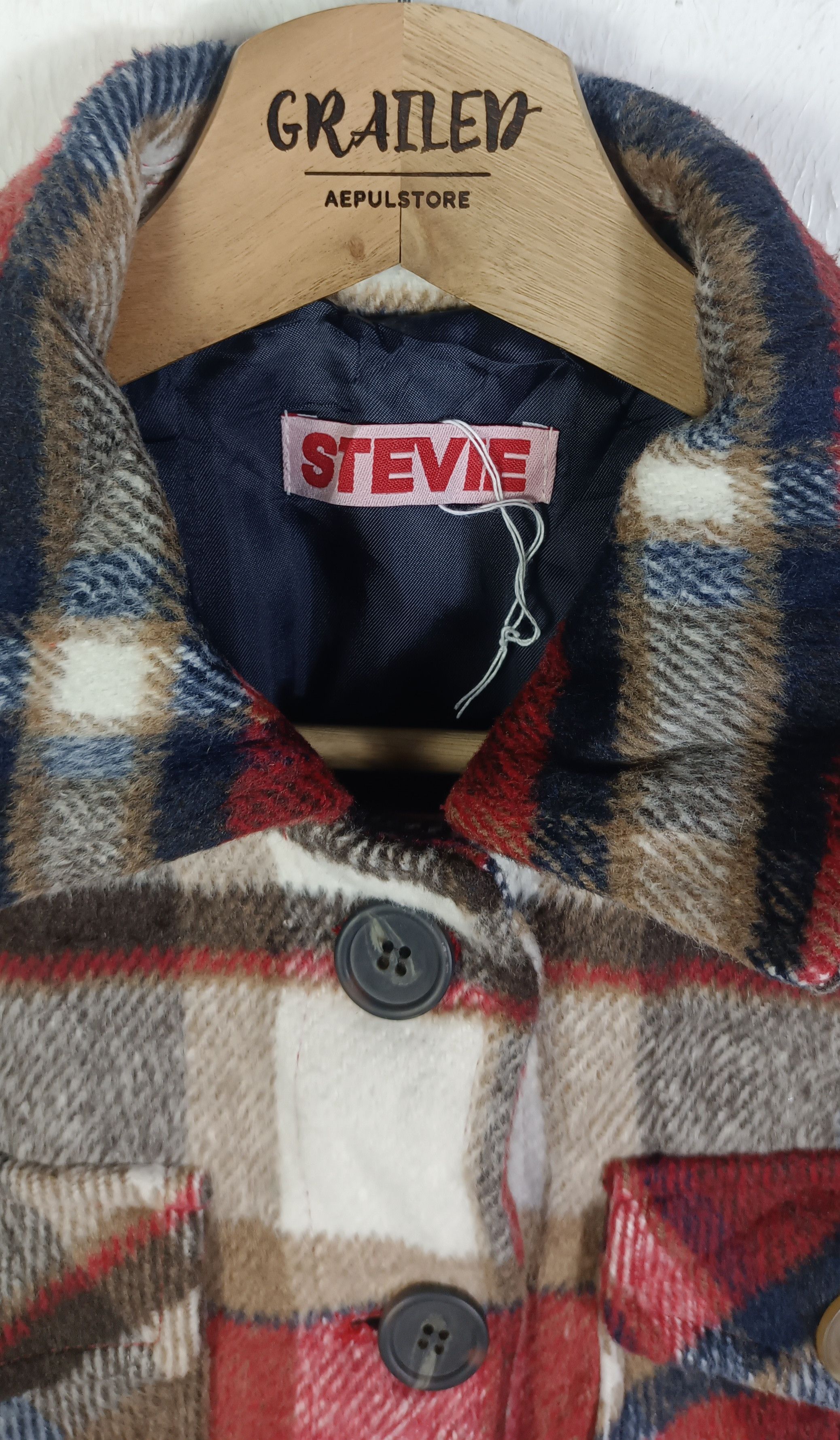 Japanese Brand Stevie BAD Super Underground Factory Flannel Jacket Size US M / EU 48-50 / 2 - 7 Thumbnail