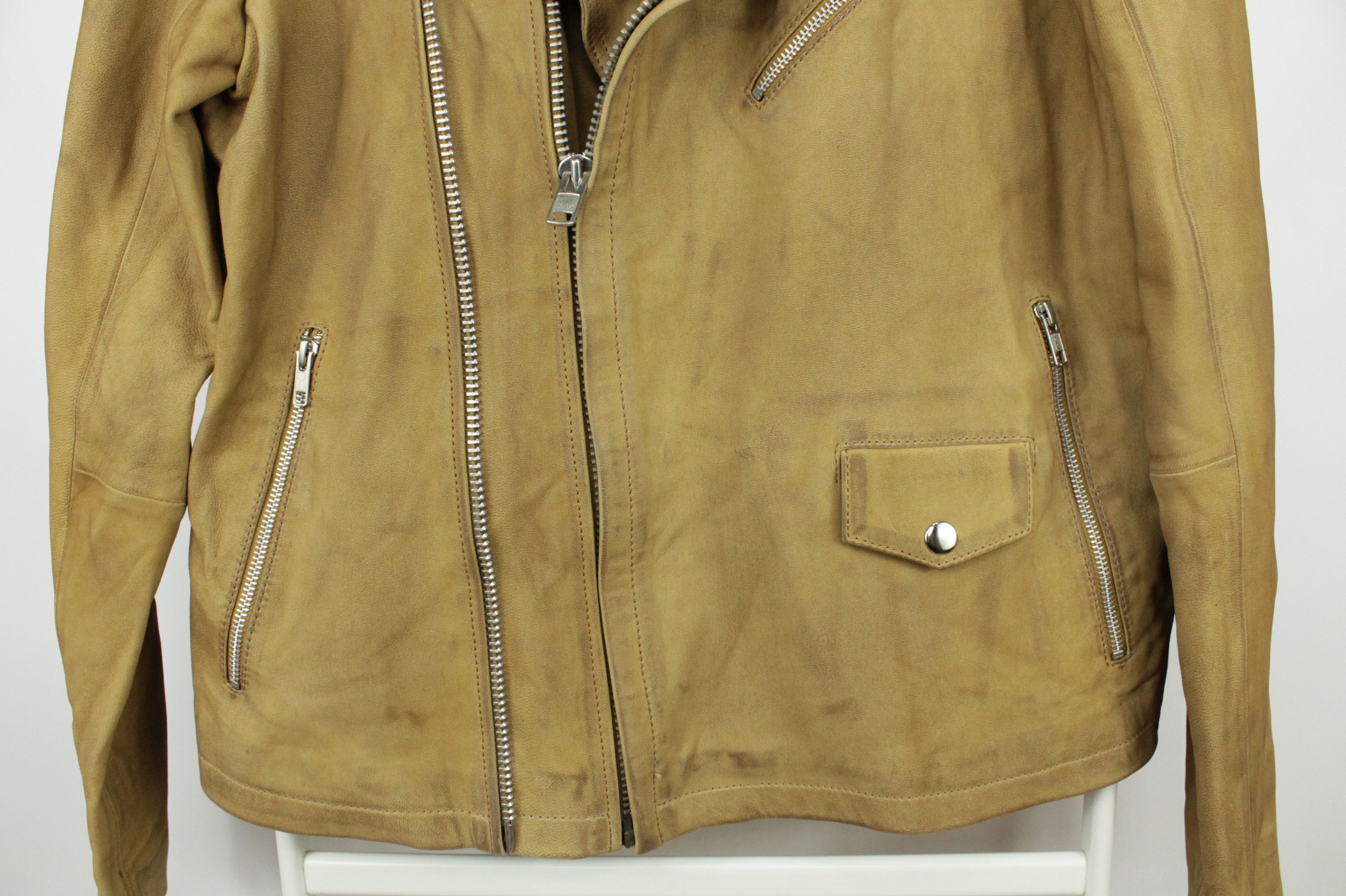 Genuine Leather Casual Friday Biker Jacket In Tan Leather Size US L / EU 52-54 / 3 - 10 Thumbnail