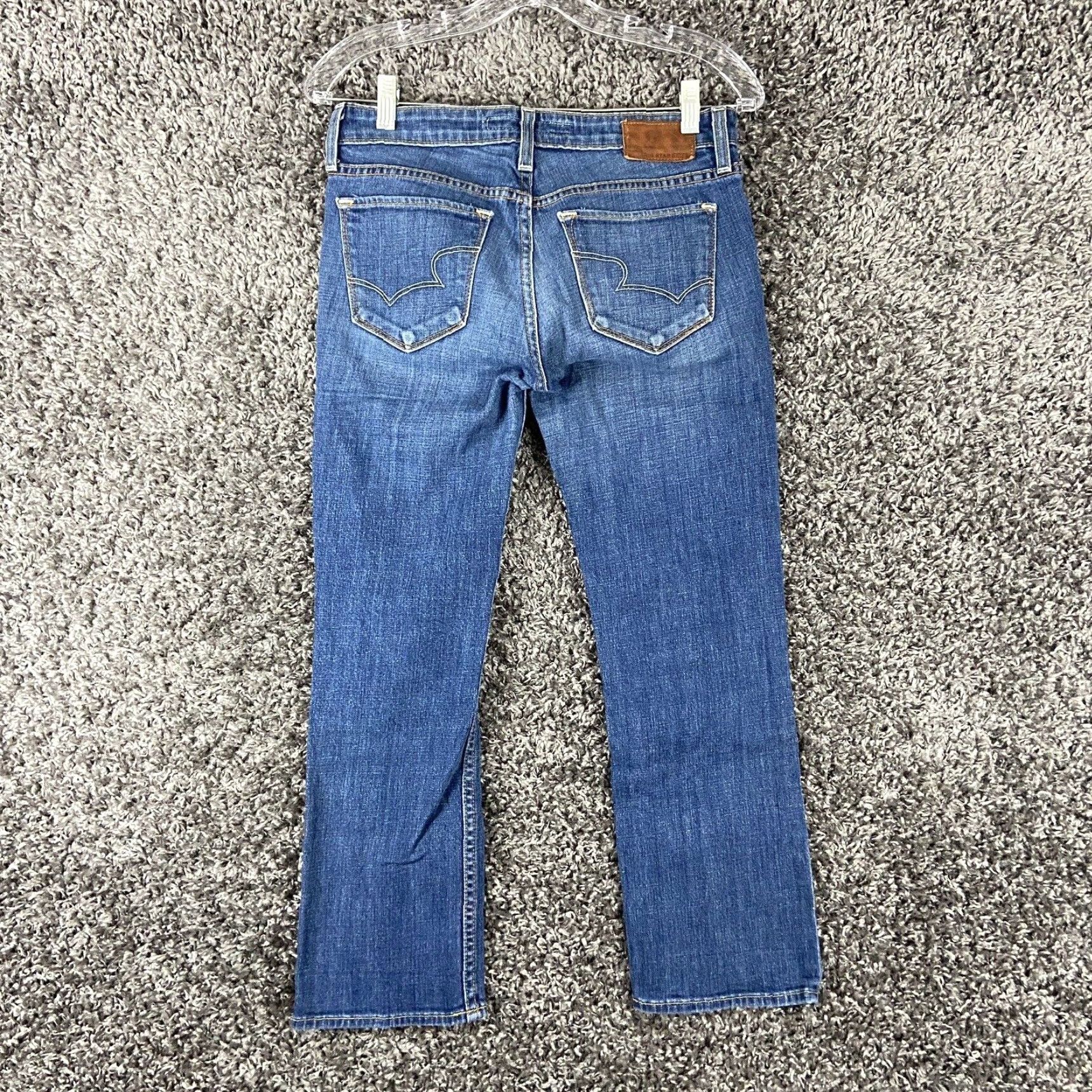 Vintage BIG STAR 1974 Rikki Low Rise Cropped Blue Jeans Womens 27 Size 27" / US 4 / IT 40 - 7 Thumbnail