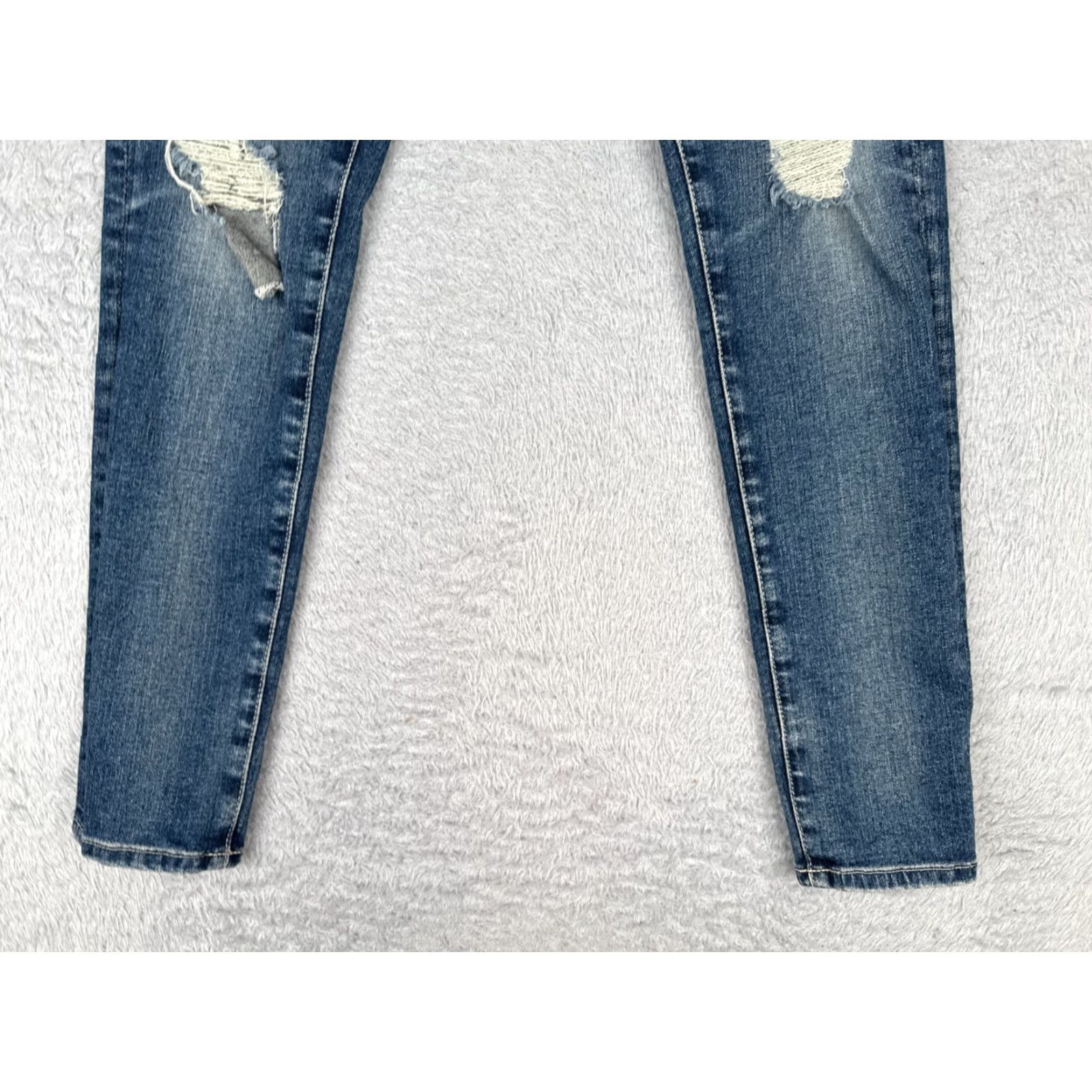 Vintage AG Adriano Goldschmied Jeans Women 28 Blue Legging Super Skinny Distressed Denim Skinny Jeans Women 28 Blue Size 28" / US 6 / IT 42 - 2 Thumbnail