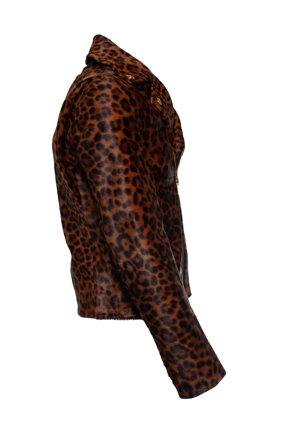 Versace Versace, Ponyskin leopard biker jacket FW24 Size US S / EU 44-46 / 1 - 2 Thumbnail