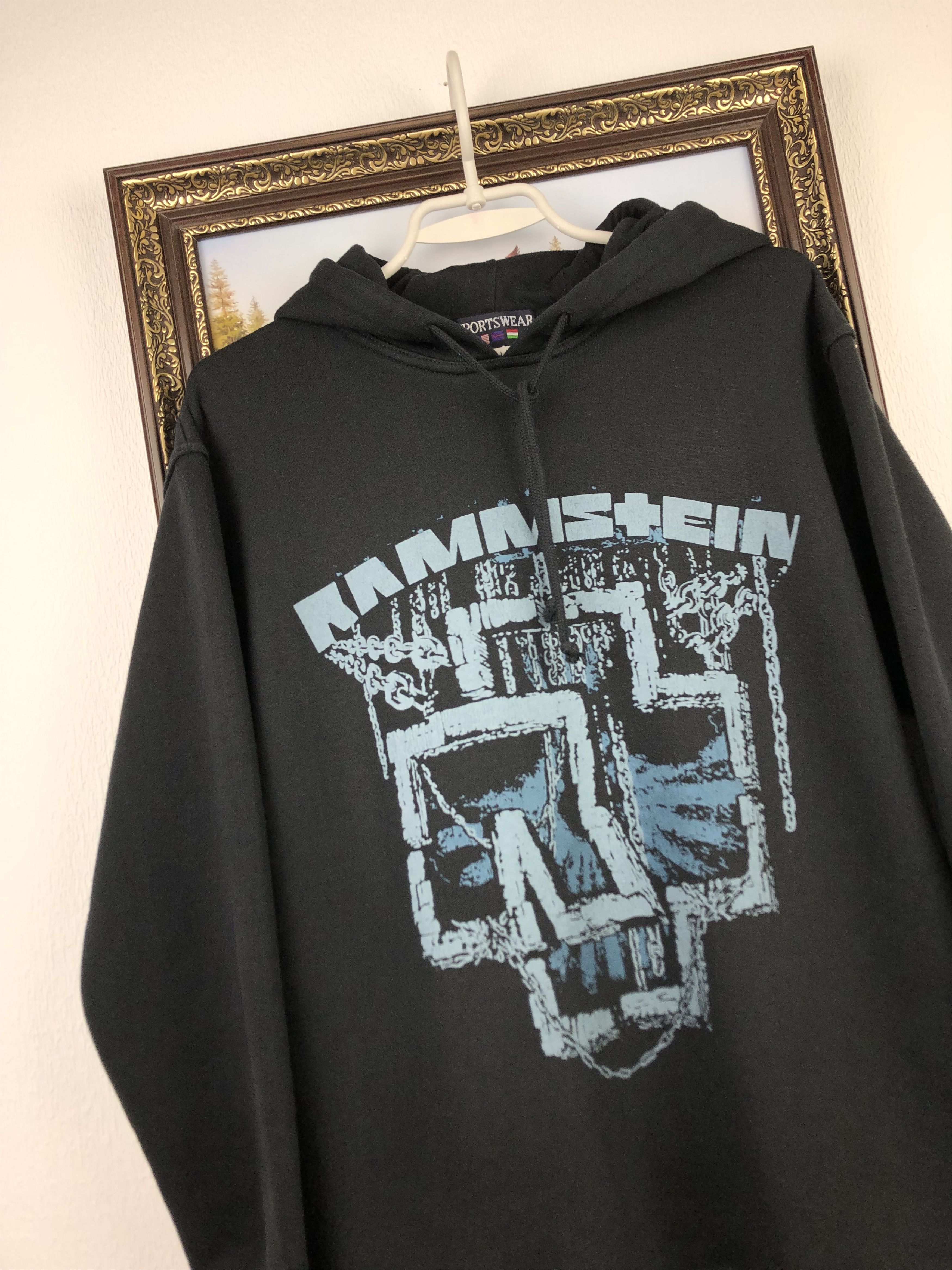 Band Tees Vintage Rammstein Band Hoodie Sweatshirt Rare Size US M / EU 48-50 / 2 - 4 Thumbnail