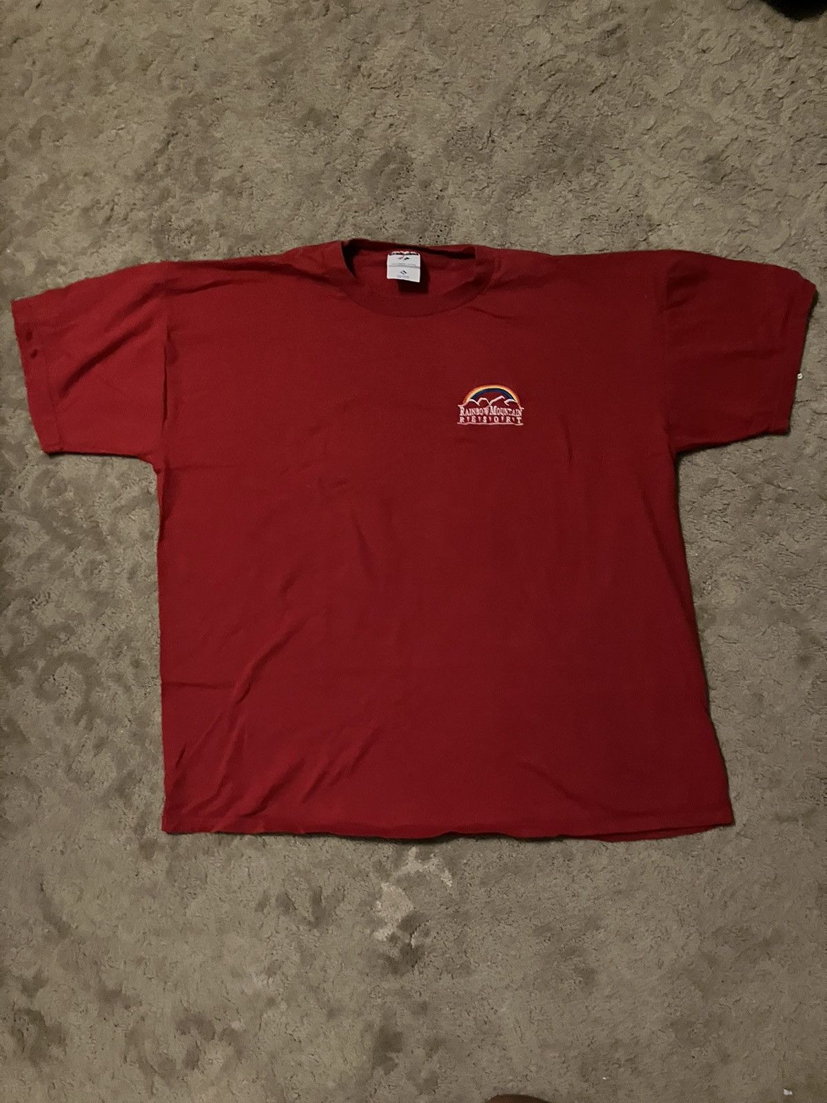 Vintage Vintage Rainbow Mountain Tee Shirt Size US L / EU 52-54 / 3 - 1 Thumbnail