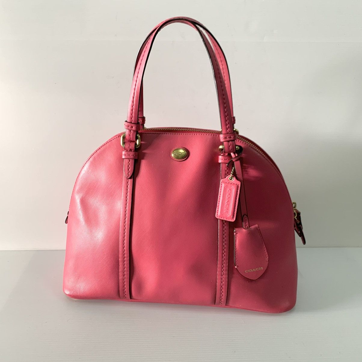 Coach Coach Leather Pink Alma Bag Size ONE SIZE - 1 Thumbnail