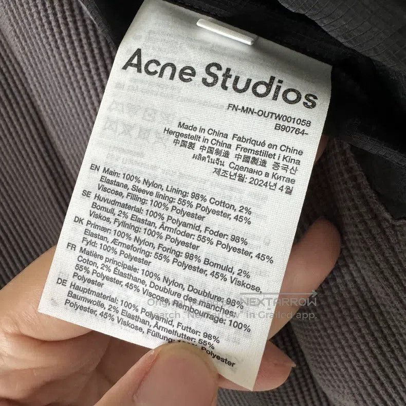 Acne Studios Acne Studios Black Quilted Jacket - 100% Nylon - Fleece Li Size M / US 6-8 / IT 42-44 - 5 Thumbnail