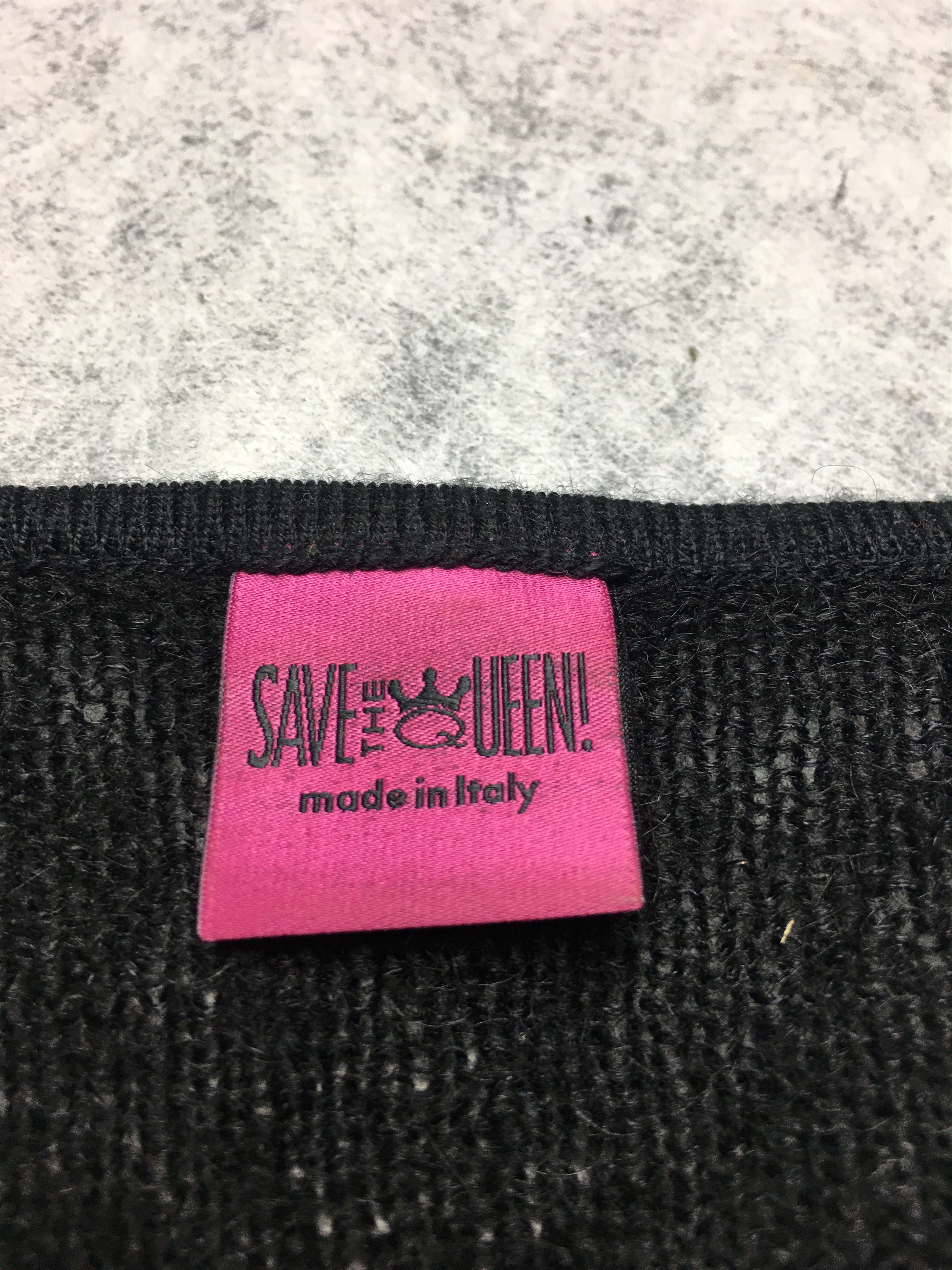 Japanese Brand Save The Queen Graphic Art Print Knit Dress Black Size S Size S / US 4 / IT 40 - 10 Thumbnail