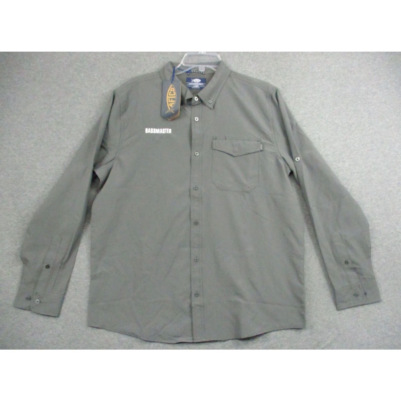 Vintage AFTCO Aftech Vented Shirt L Mens Gray Bassmaster Fishing Shirt Size US L / EU 52-54 / 3 - 2 Thumbnail