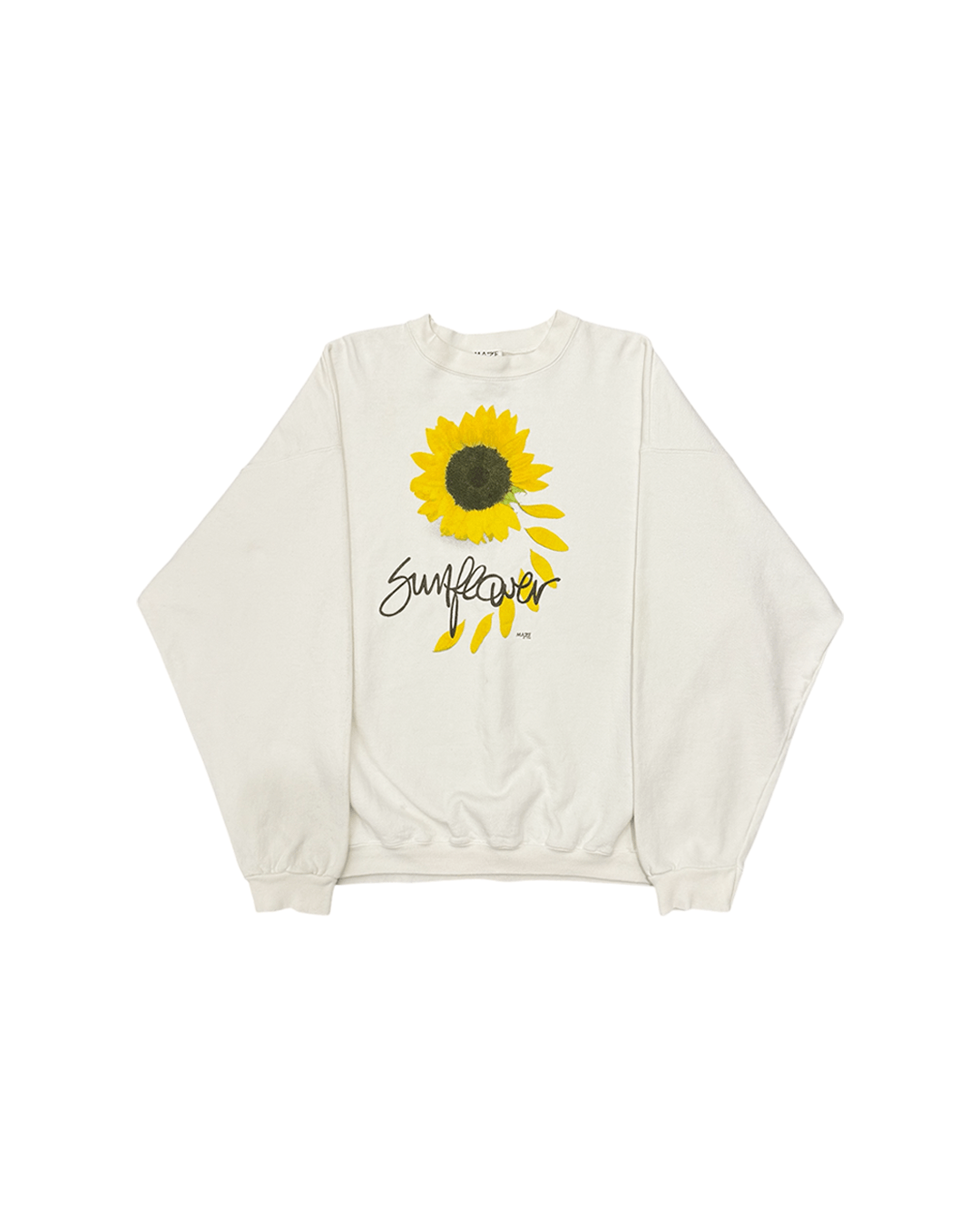 Vintage Maze 1990s Sunflower Printed Sweatshirt Size US L / EU 52-54 / 3 - 1 Thumbnail
