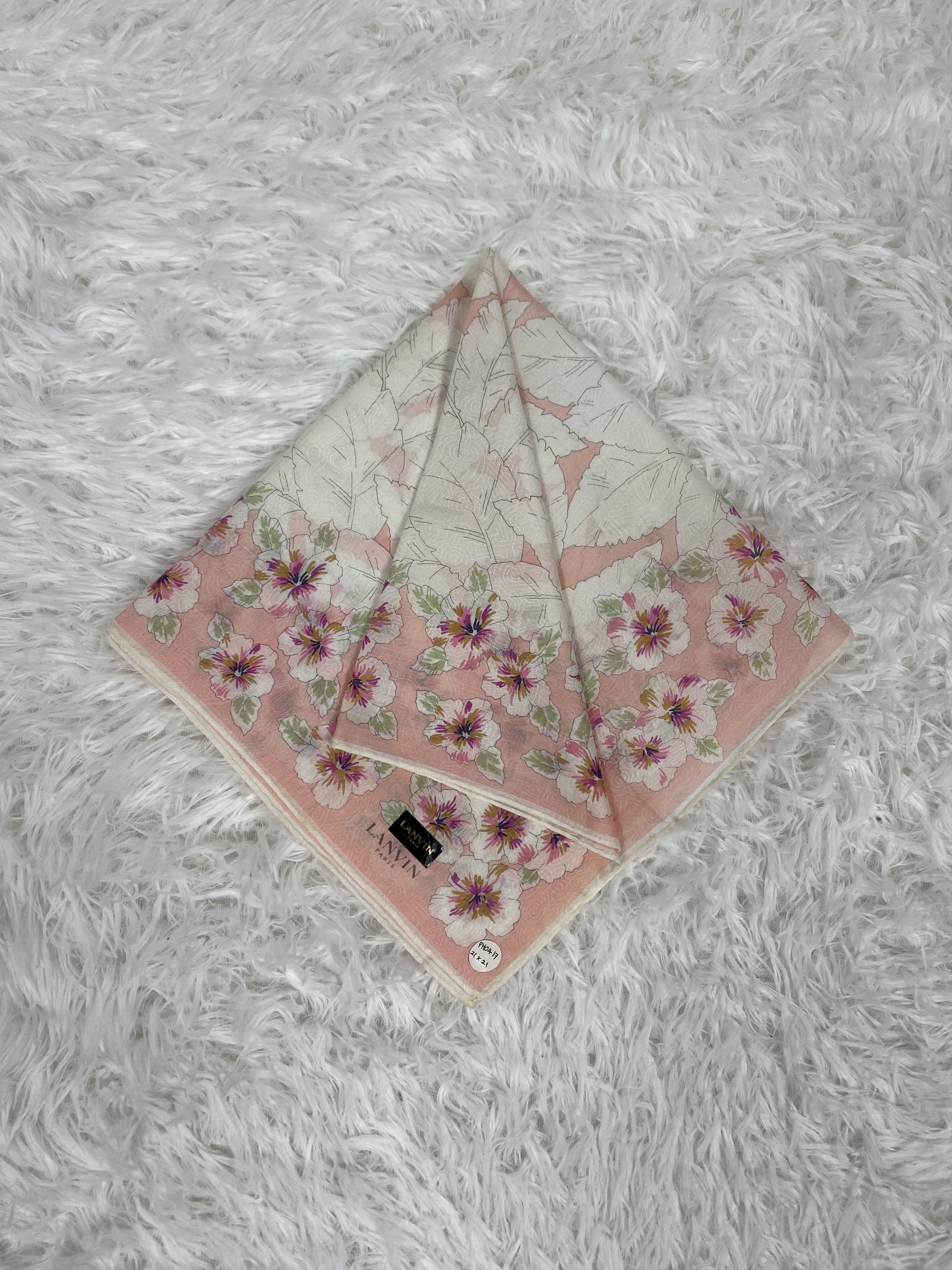 Lanvin Vintage Lanvin Handkerchief Neckerchief PH0417 Size ONE SIZE - 1 Thumbnail