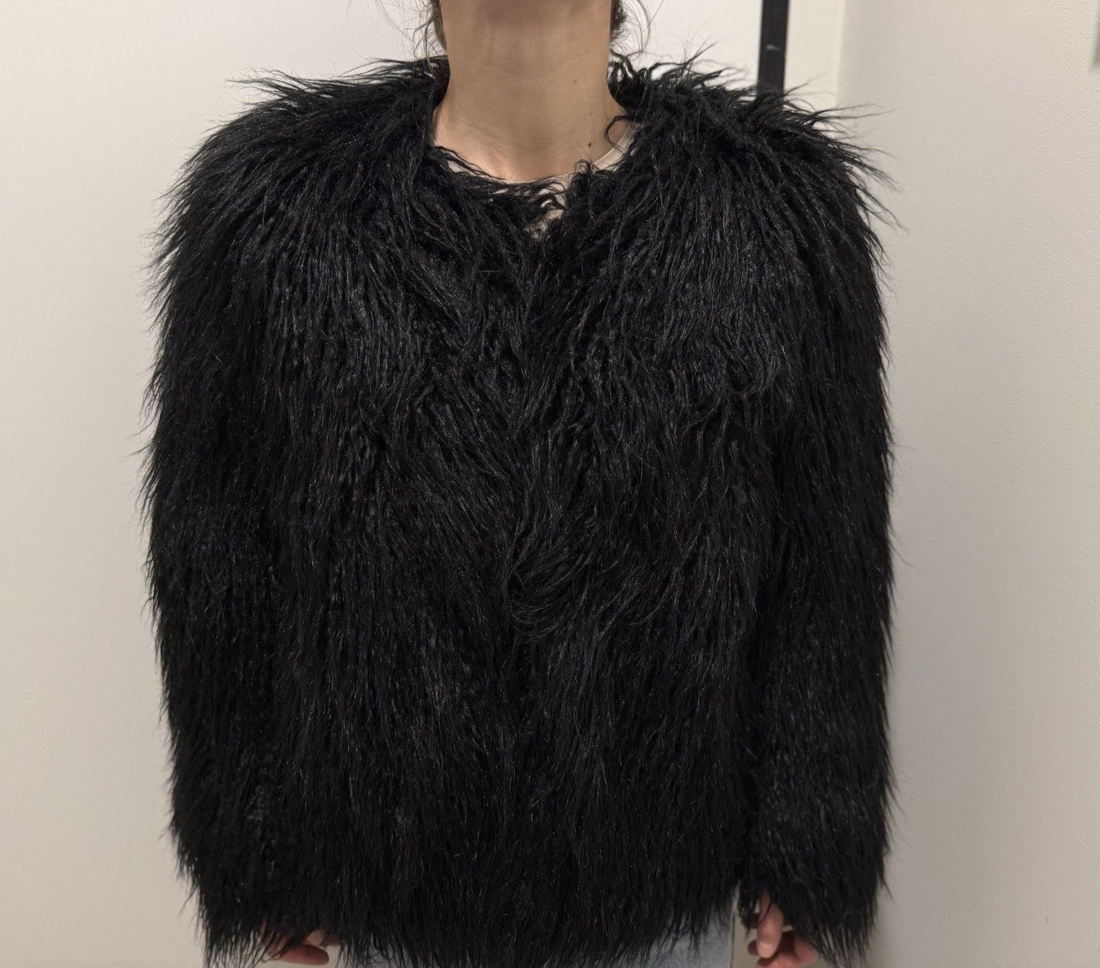Samsoe Samsoe DDP Samsoe Samsoe Sophia Womens Faux Fur Jacket Black Size M Size M / US 6-8 / IT 42-44 - 7 Thumbnail