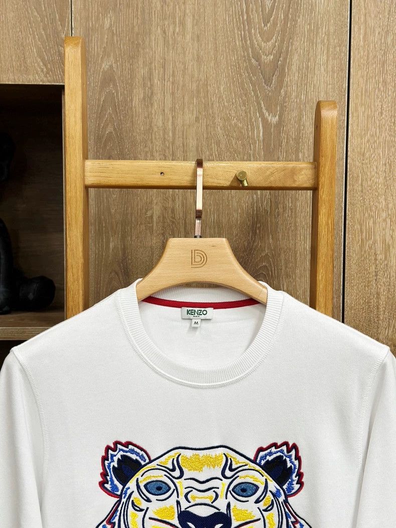 Kenzo KENZO White casual hoodie with round neck Size US L / EU 52-54 / 3 - 8 Thumbnail