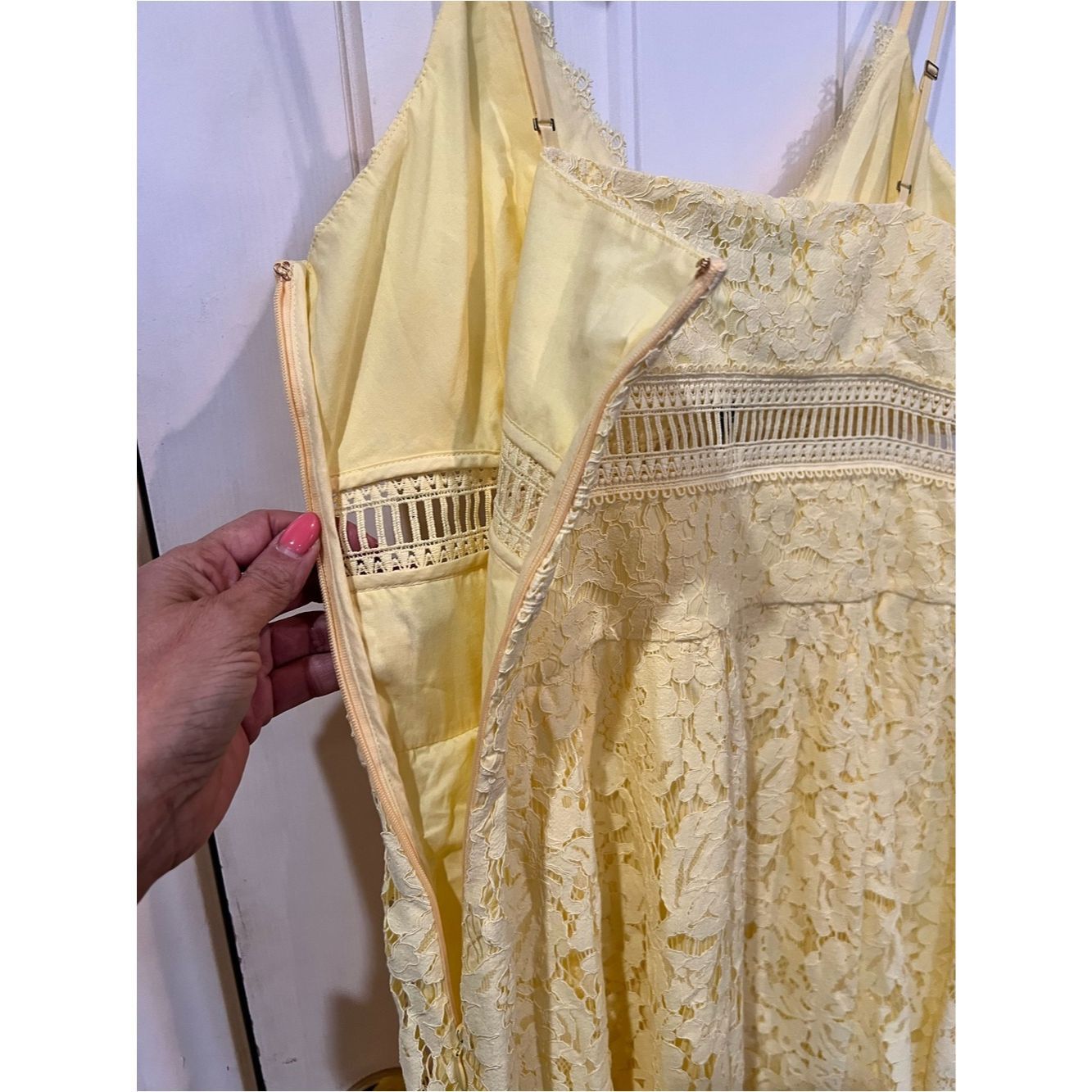 Generation Love Generation Love Emma Lace Maxi Dress NWT Citrine Yellow Med Size M / US 6-8 / IT 42-44 - 8 Thumbnail