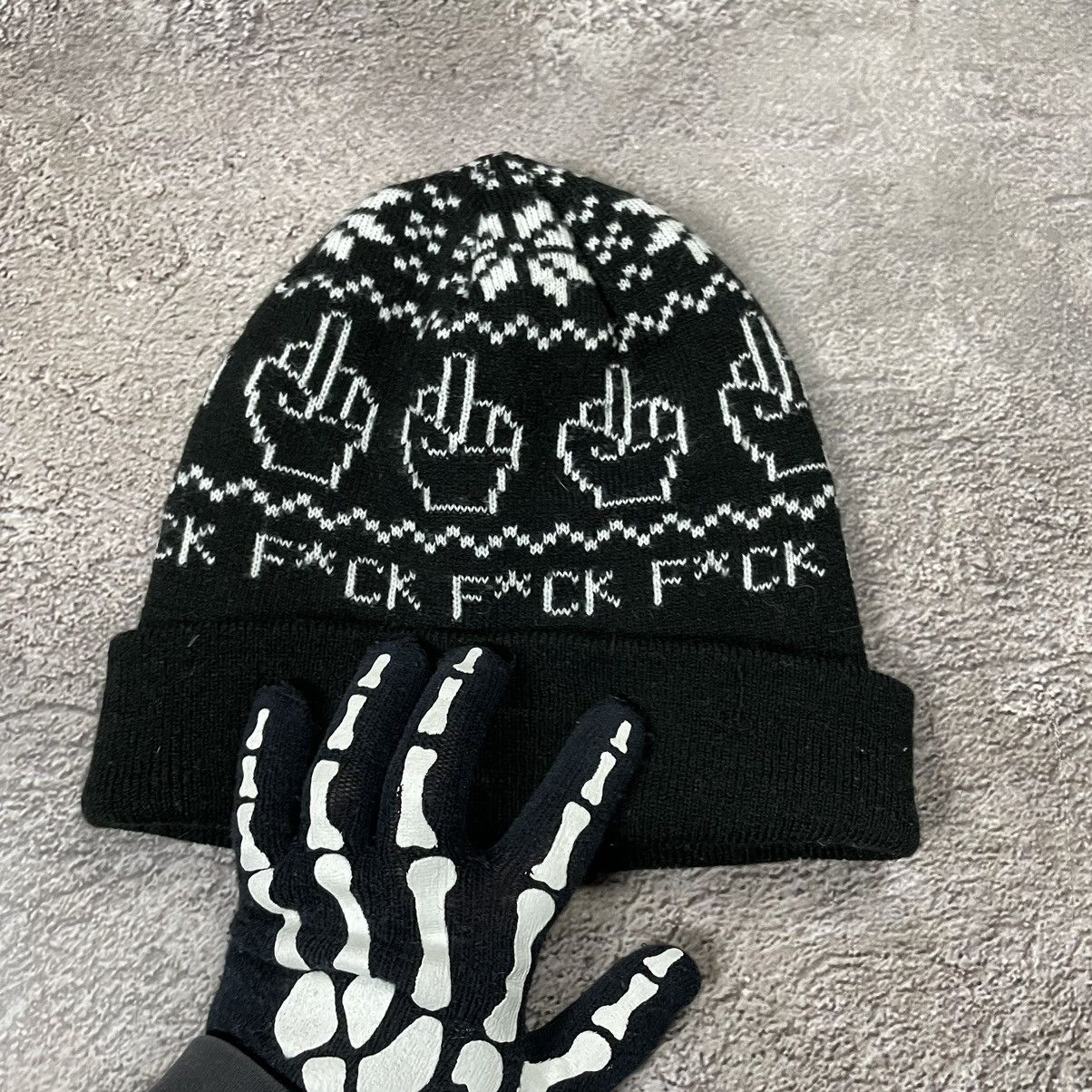 Vintage Vintage 90s Fuck Beanie Mohair Ushanka Faux American VTg Size ONE SIZE - 5 Thumbnail