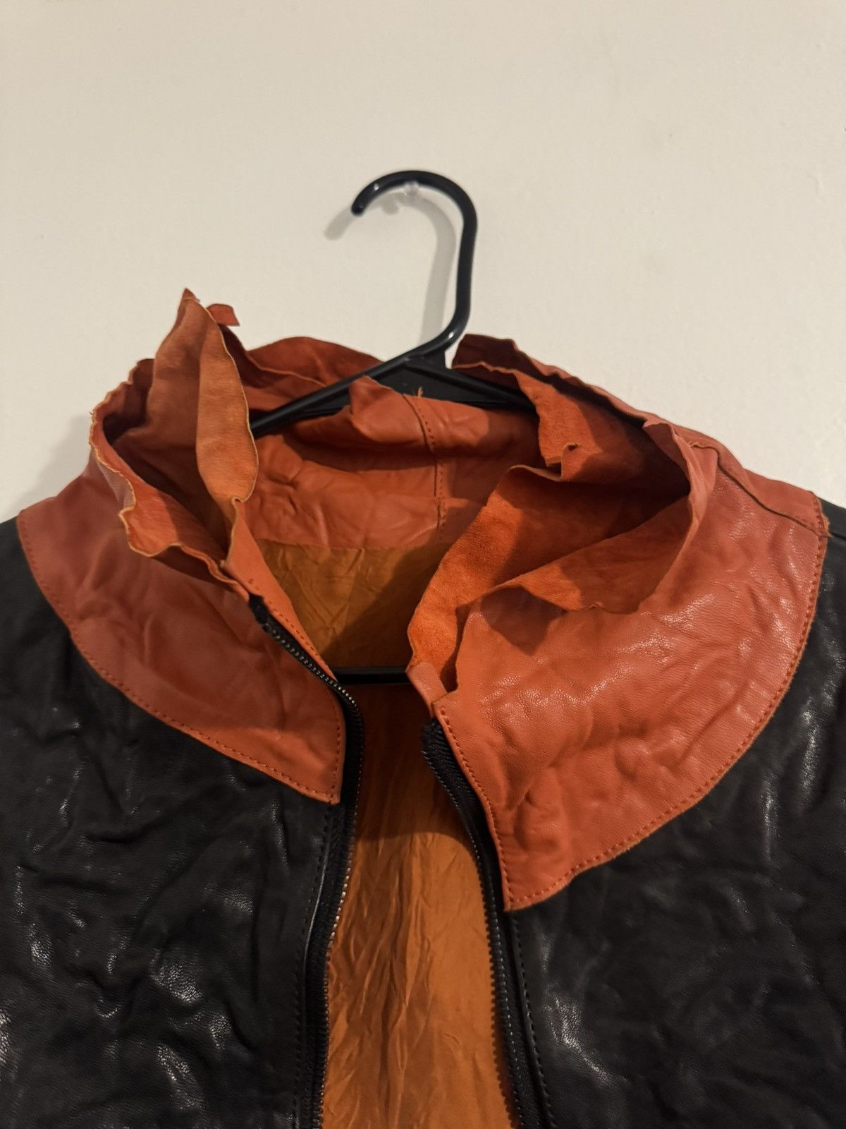 Rick Owens Yvette Lamónt 1/1 Molten Lava leather jacket Size US M / EU 48-50 / 2 - 3 Thumbnail
