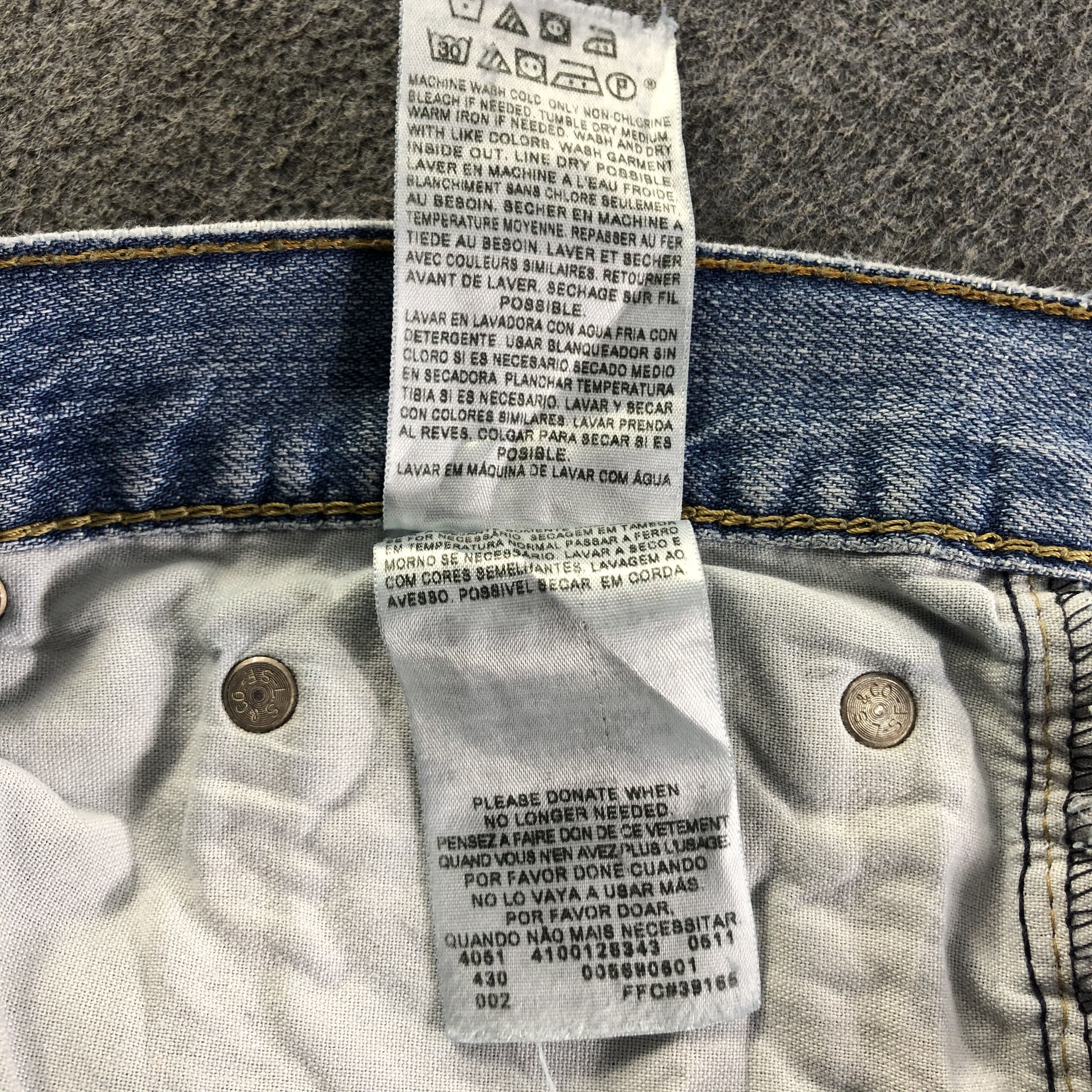 Levi's Vintage Blue Wash Levis 569 Jeans-J4453 Size US 40 / EU 56 - 14 Thumbnail