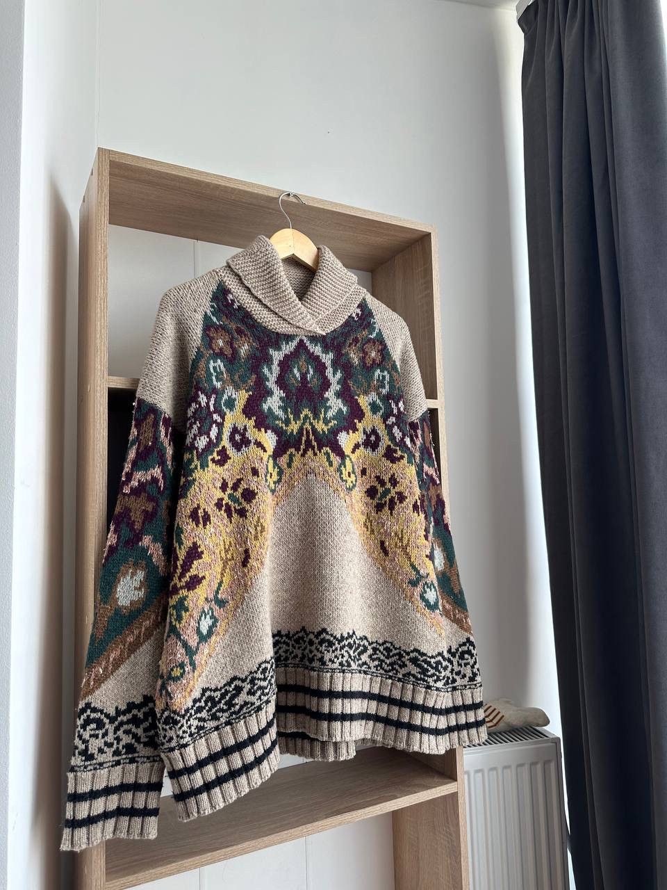 Etro × Vintage Vintage ETRO Jacquard Knit Floral Sweater Fashion Week 2019 Size M / US 6-8 / IT 42-44 - 9 Thumbnail