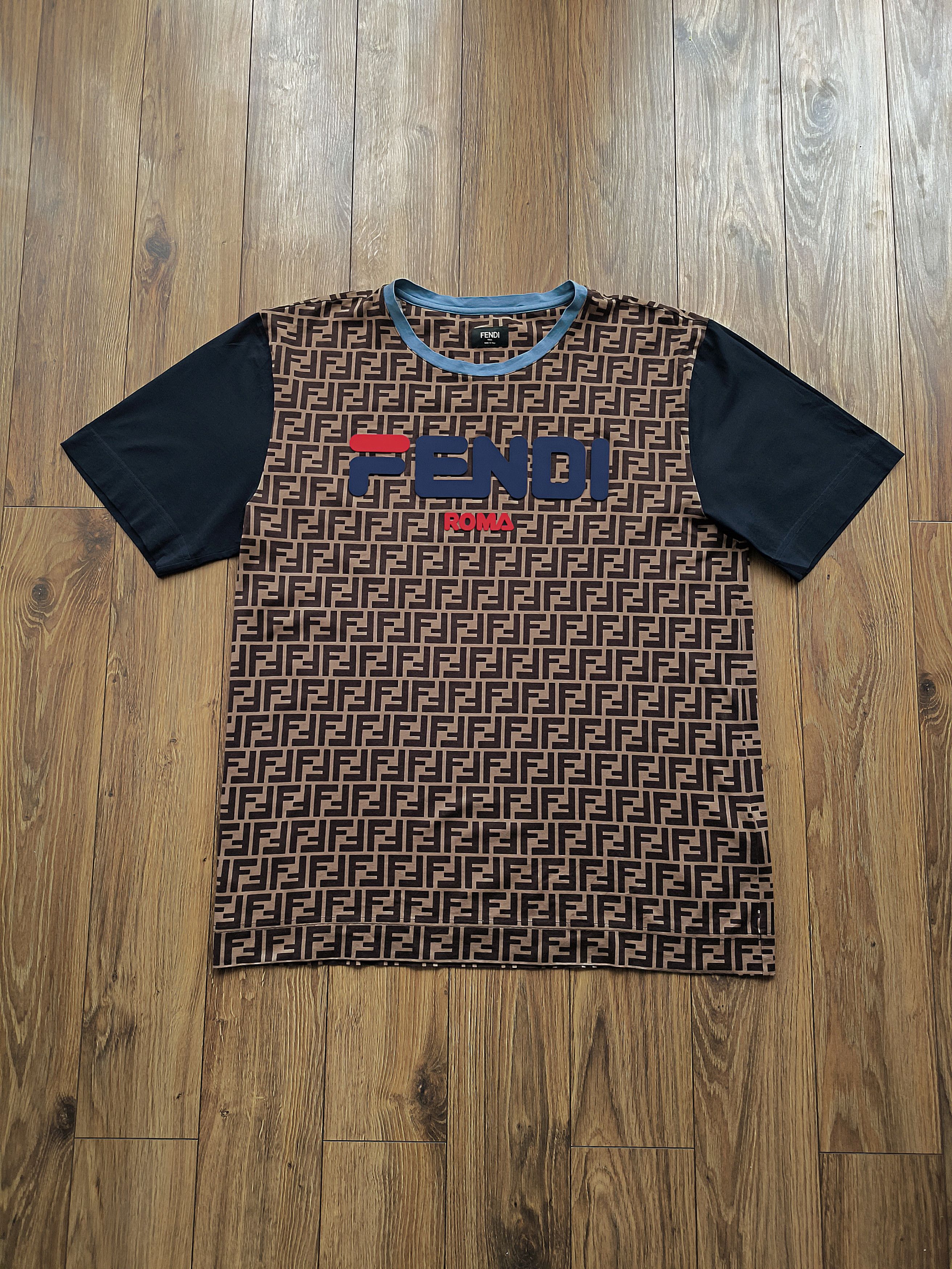 Fendi Fendi x Fila Monogram T-shirt, L, very good condition Size US L / EU 52-54 / 3 - 1 Thumbnail