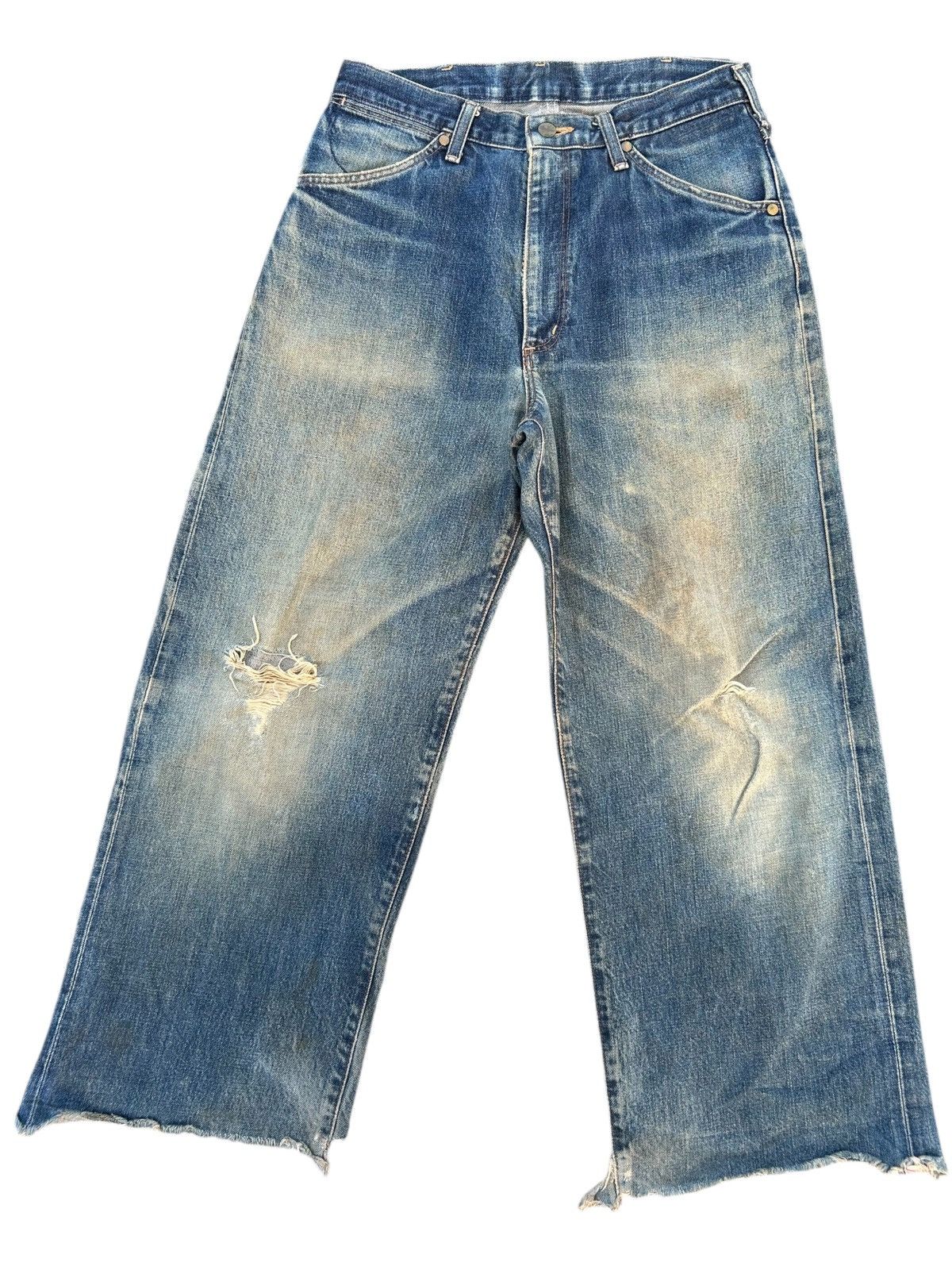 Japanese Brand × Kapital × Vintage Wrangler Selvedge Baggy Vintage Distressed Denim jeans Size US 30 / EU 46 - 5 Thumbnail
