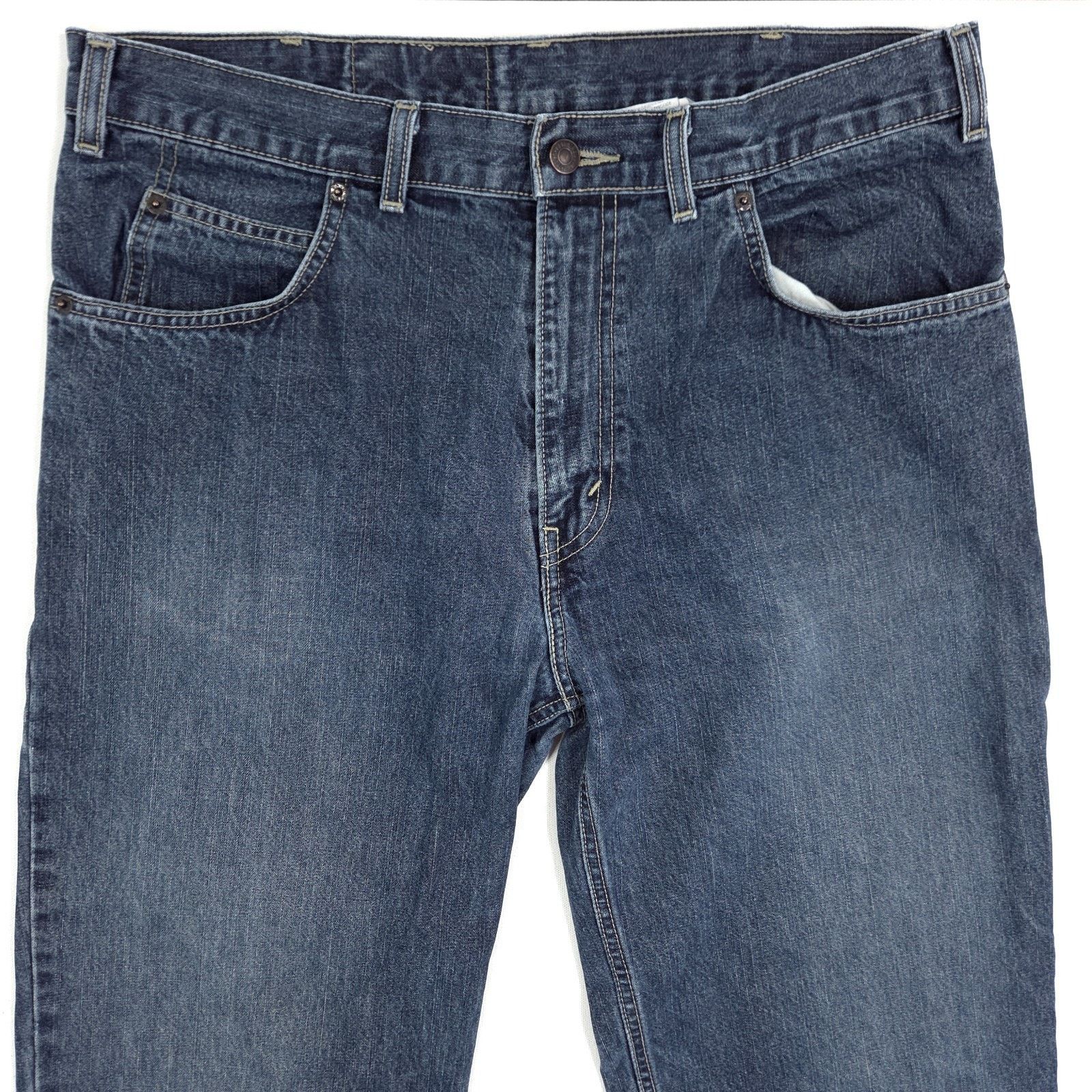 Levi's Levis 505 Jeans Mens 35x33 Vintage Orange Tab Made In USA Size US 35 - 2 Thumbnail