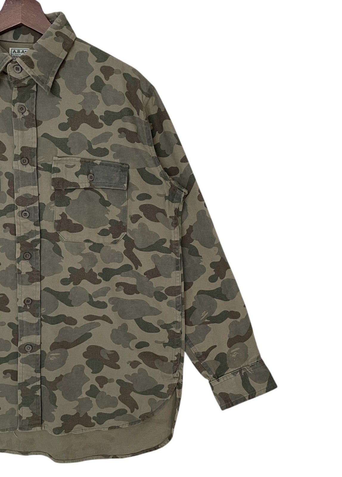 Bape × Vintage Vintage Japanese Brand Bathing Ape Camouflage Shirt 1990s Size US M / EU 48-50 / 2 - 4 Thumbnail