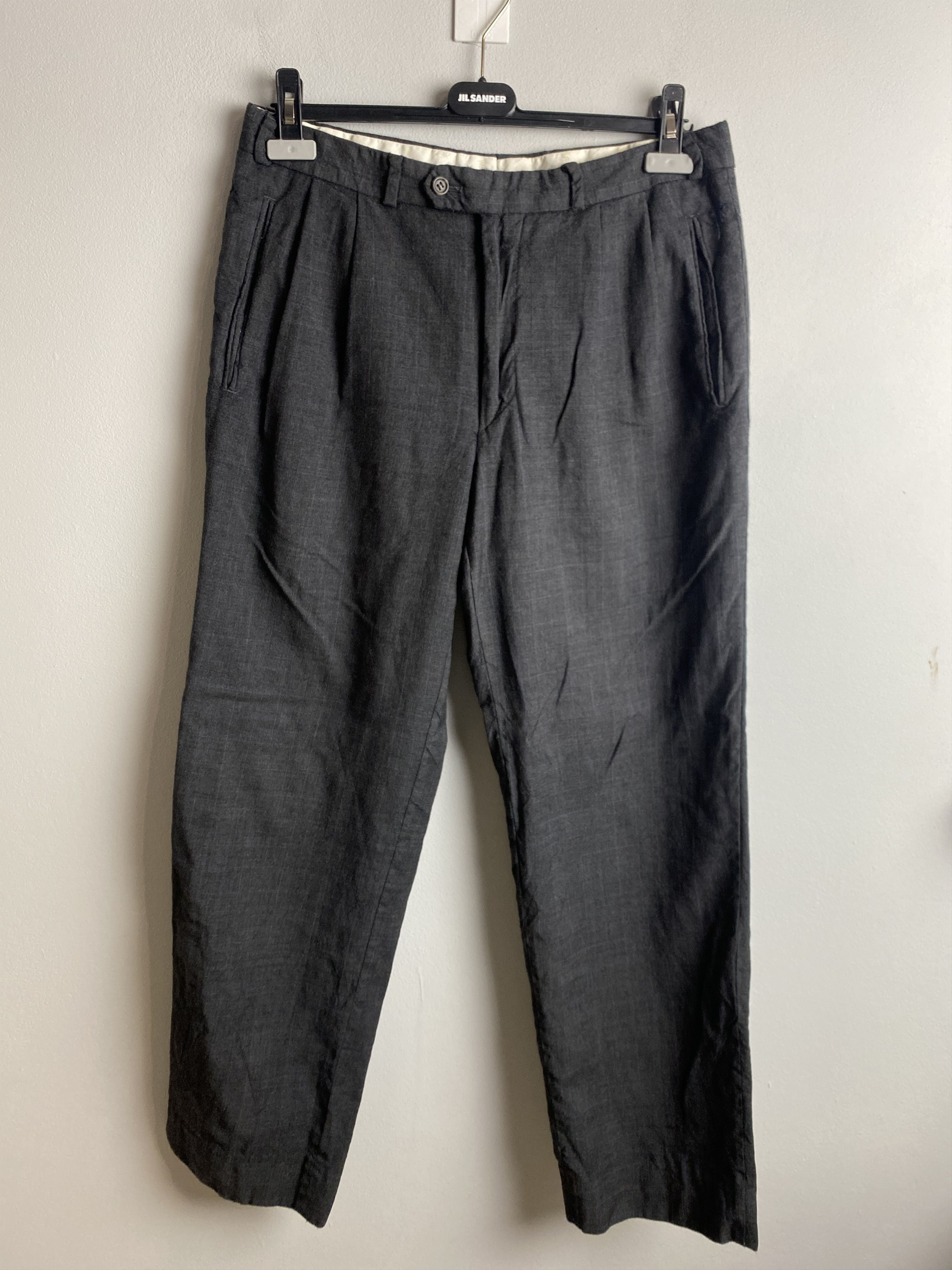 Vintage YSL Yves Saint Laurent vintage casual pants formal Size US 34 / EU 50 - 1 Thumbnail