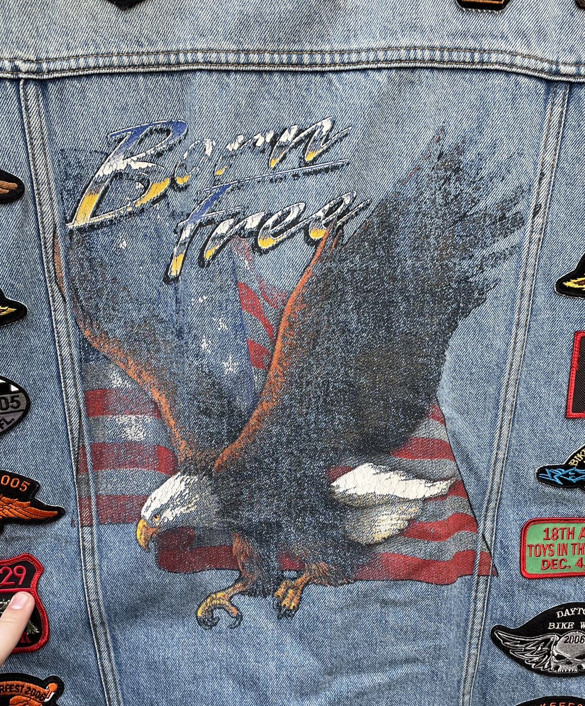 Arizona Jean Co. Vintage 90s Arizona Jeans Big Ring Denim Vest W Motorcycle Size US XXL / EU 58 / 5 - 8 Thumbnail