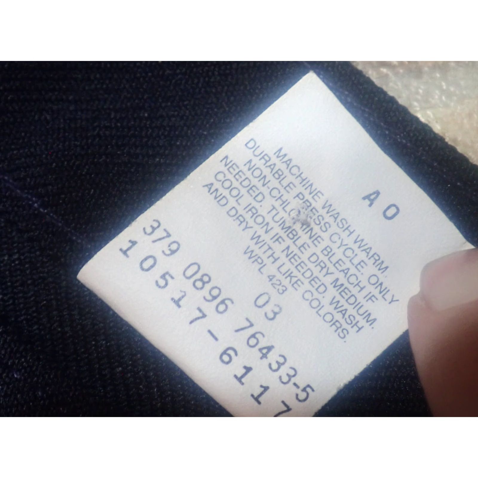 Levi's VINTAGE Levi's 517 Navy Polyester Twill Dress Jeans Pants 38x32 USA Levi's 517 Bootcut Regular Navy Mens 90s Size US 38 / EU 54 - 5 Thumbnail