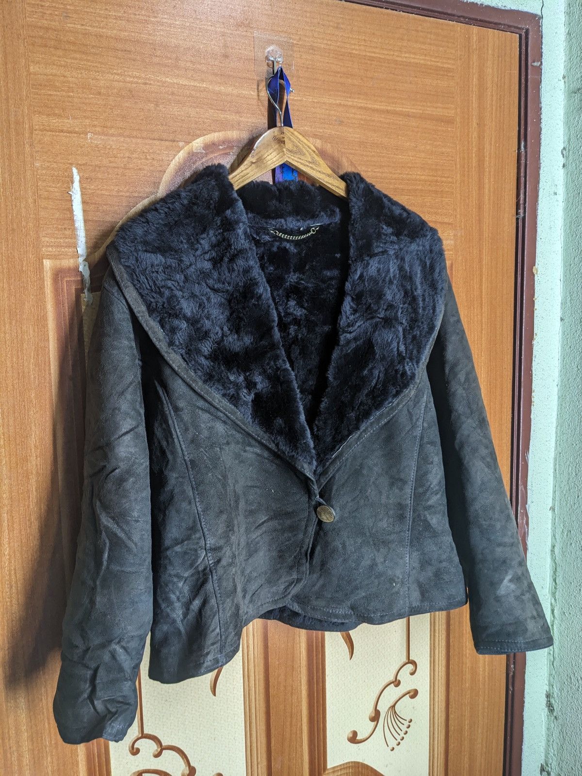 Vintage LAMBSKIN FUR JACKET MADE IN ENGLAND Size M / US 6-8 / IT 42-44 - 7 Thumbnail