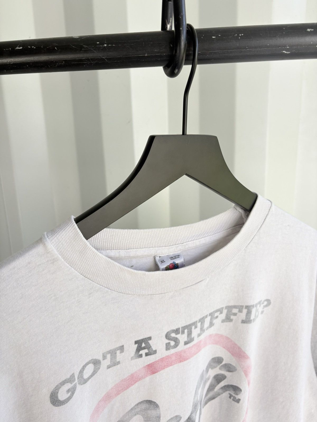 Vintage Wear A Jiffi Thrashed Faded Distressed Shirt GRUNGE Band Size US XL / EU 56 / 4 - 5 Thumbnail