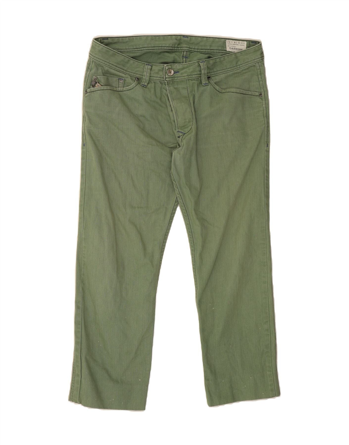Diesel Womens Darron Regular Slim Tapered Jeans W34 L25 Green Size 24" / US 00 / IT 34 - 1 Thumbnail