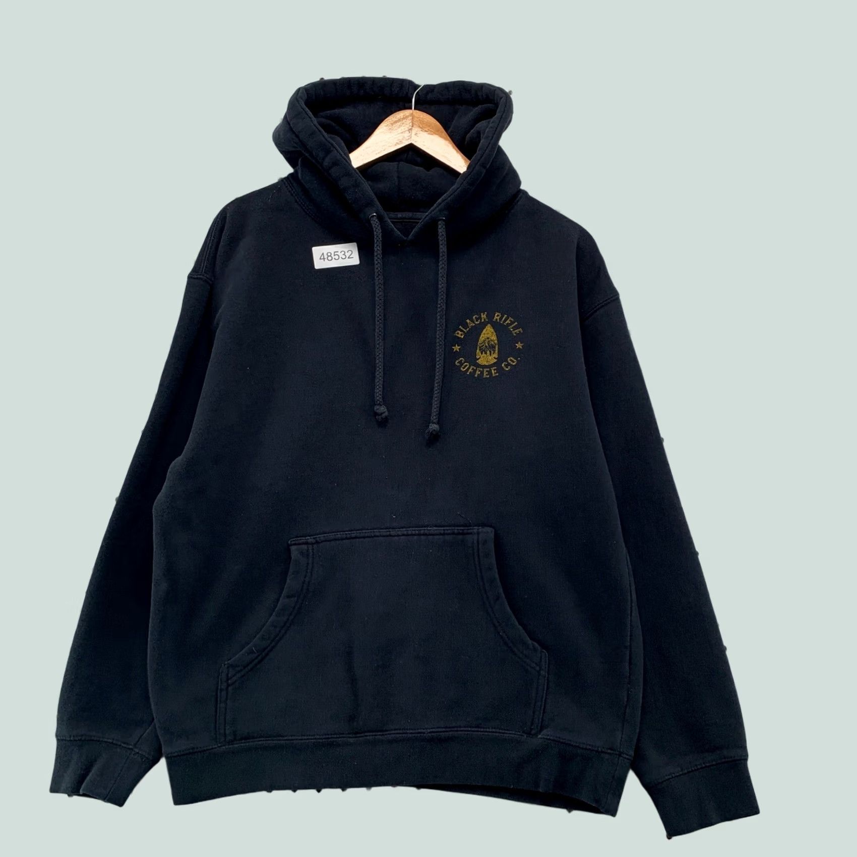 CO VINTAGE is not applicable here. Black Rifle Coffee Co Hoodie Mens M Black Logo Pullover Size US M / EU 48-50 / 2 - 1 Thumbnail