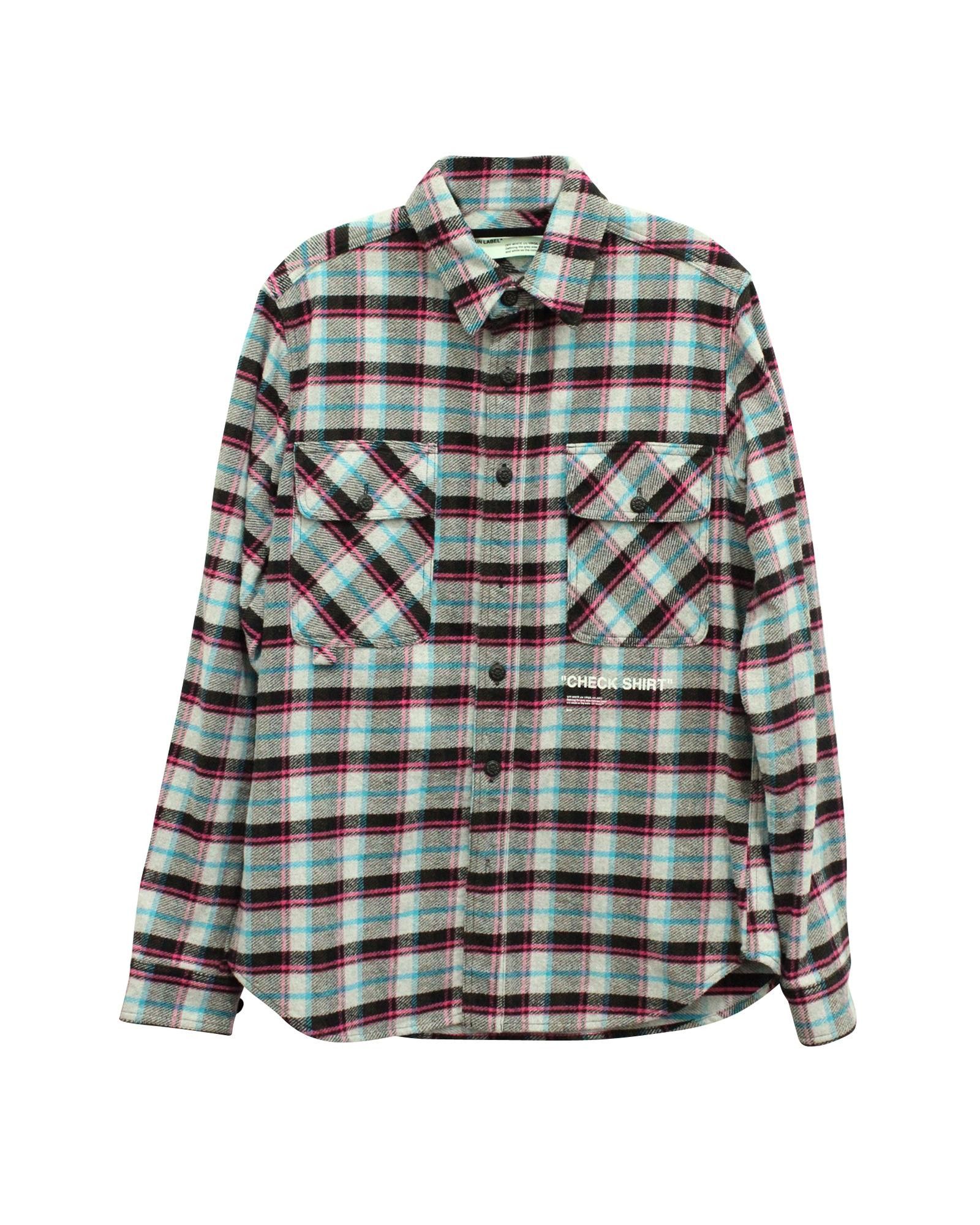 image of Off White Multicolor Check Shirt In Cotton By Off-White, Men's (Size Small)