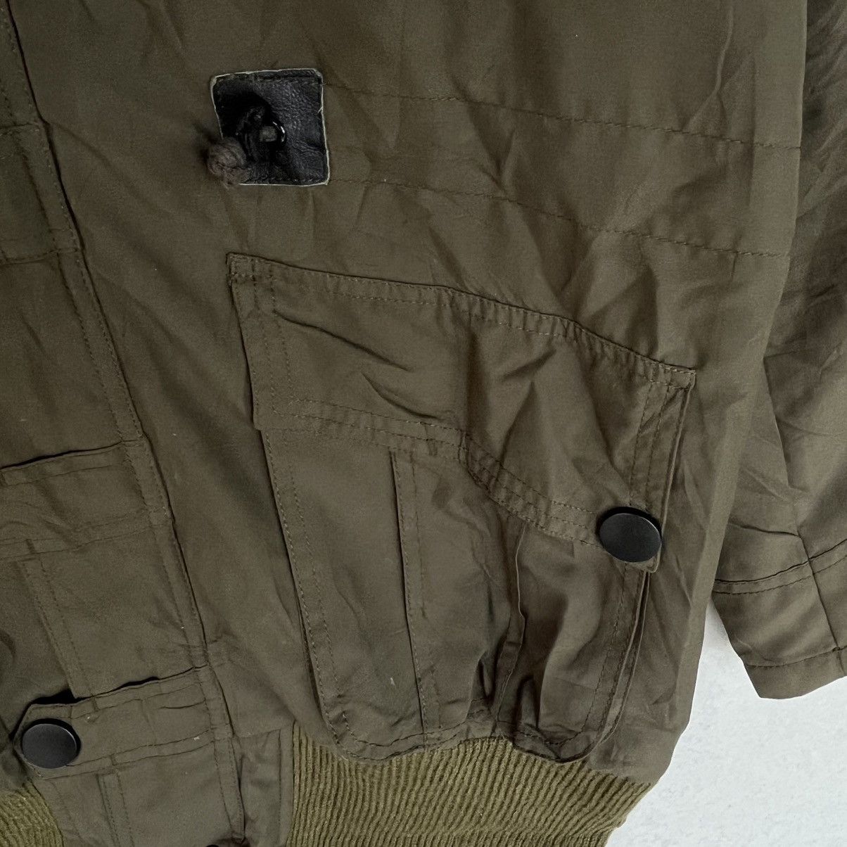 Other Vintage Scalzi Khaki Green Hooded Puffer Jacket Size M Size M / US 6-8 / IT 42-44 - 6 Thumbnail